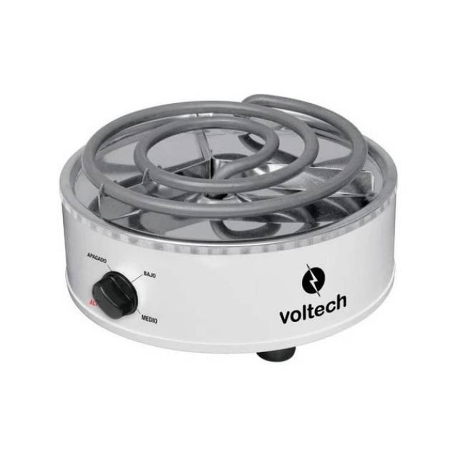 Parrilla eléctrica Volteck de resistencia 700W 1 quemador Blanca 