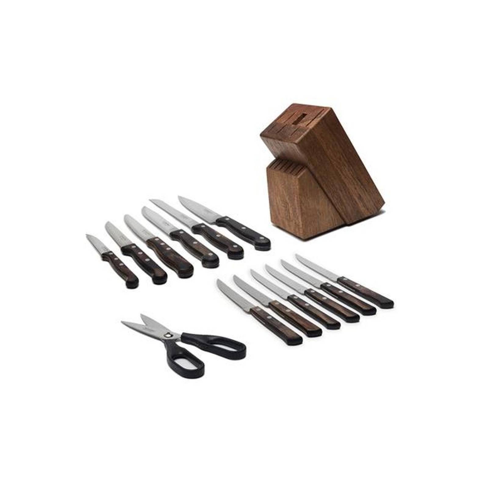 Juego de cuchillos Tramontina 14 pzas base de madera polywood