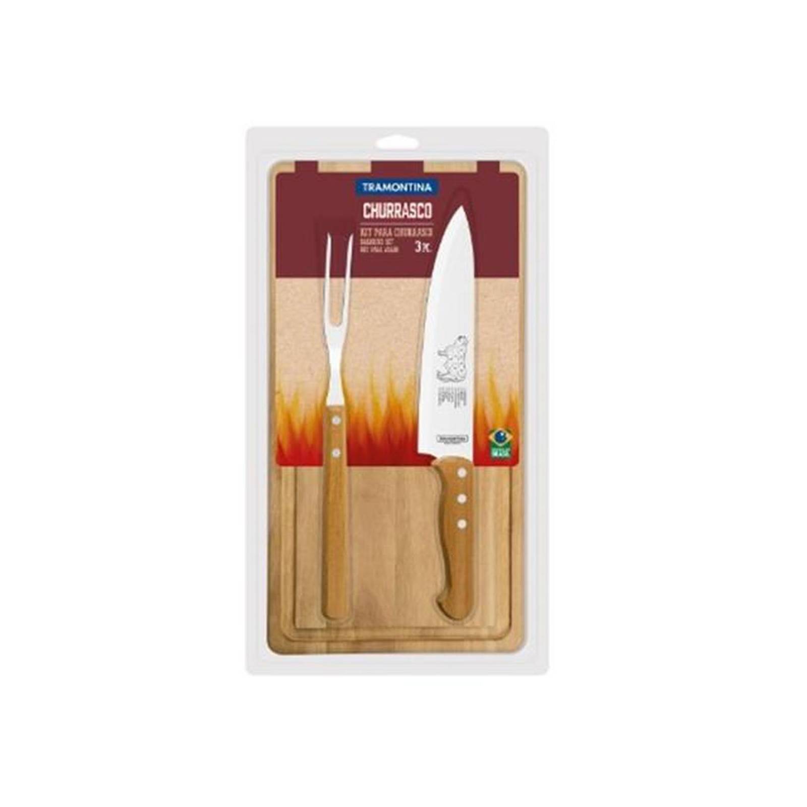 Kit para asado Tramontina 3 pzas Acero Inoxidable 