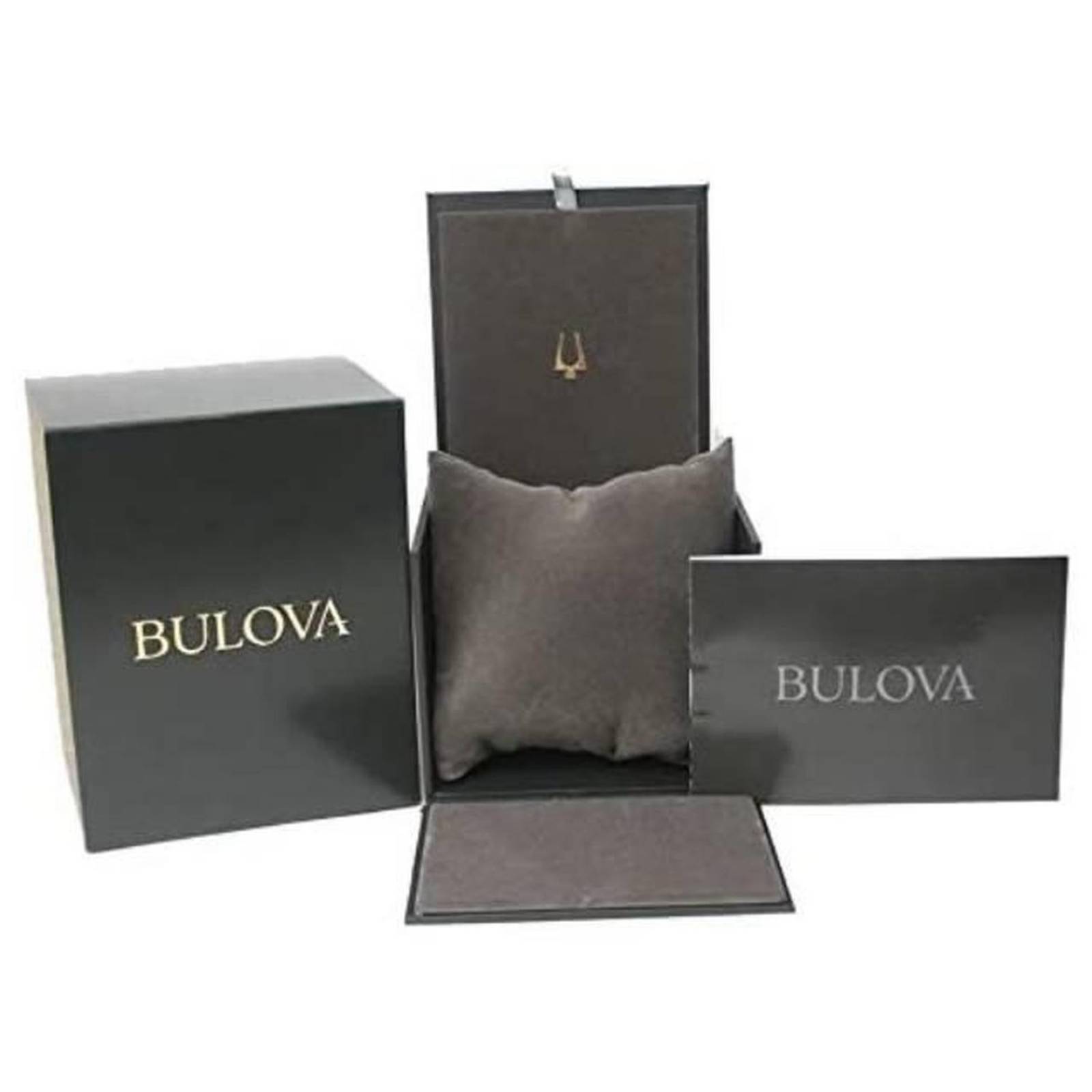 Reloj para dama Bulova 30mm análogo Gris/Dorado