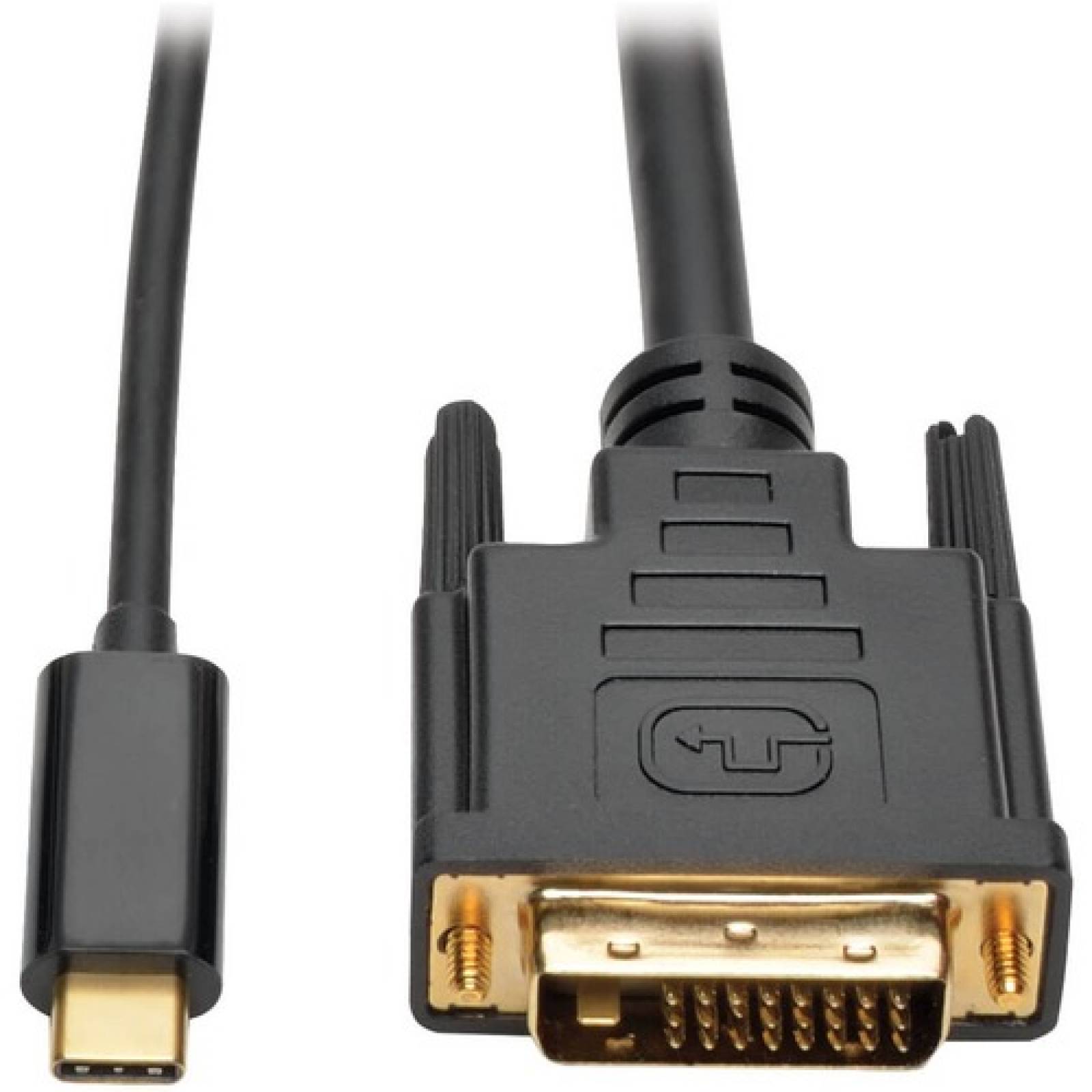 Tripplite Cable Adaptador de USB 3.1 Gen 1 USB-C a DVI (M/M), Compatible con Thunderbolt 3, 1920 x 1080 (1080p), 1.83 m 