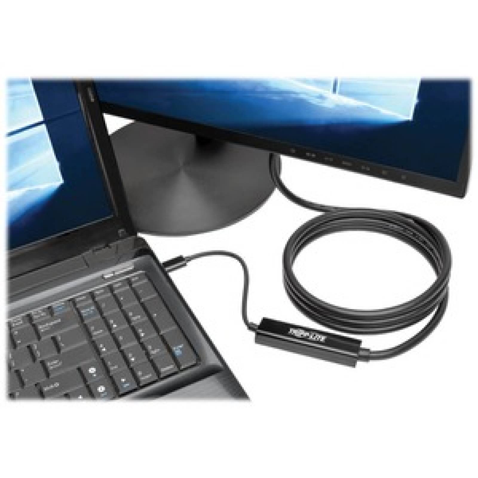 Tripplite Cable Adaptador de USB 3.1 Gen 1 USB-C a DVI (M/M), Compatible con Thunderbolt 3, 1920 x 1080 (1080p), 1.83 m 