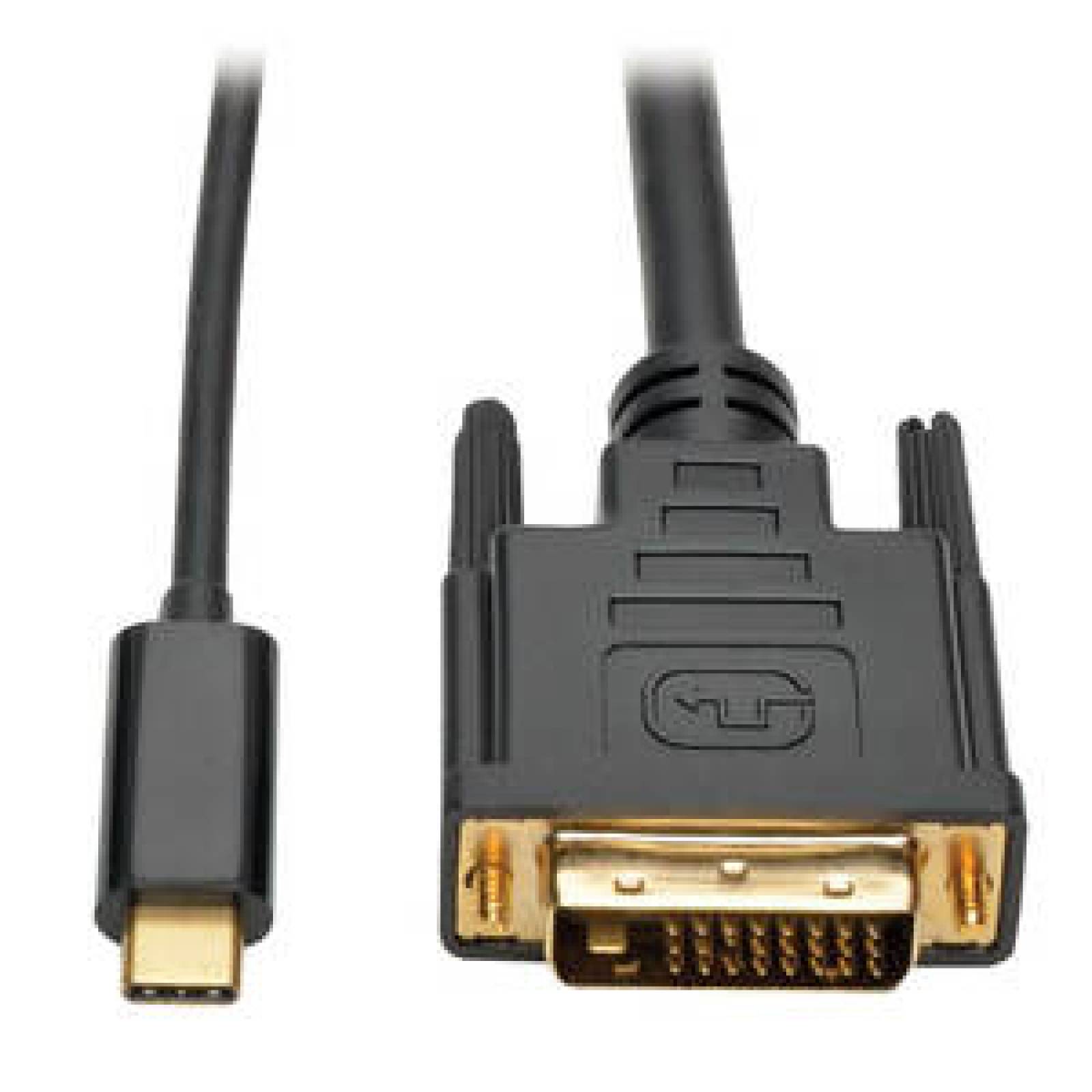Tripplite Cable Adaptador de USB 3.1 Gen 1 USB-C a DVI (M/M), Compatible con Thunderbolt 3, 1920 x 1080 (1080p), 1.83 m 