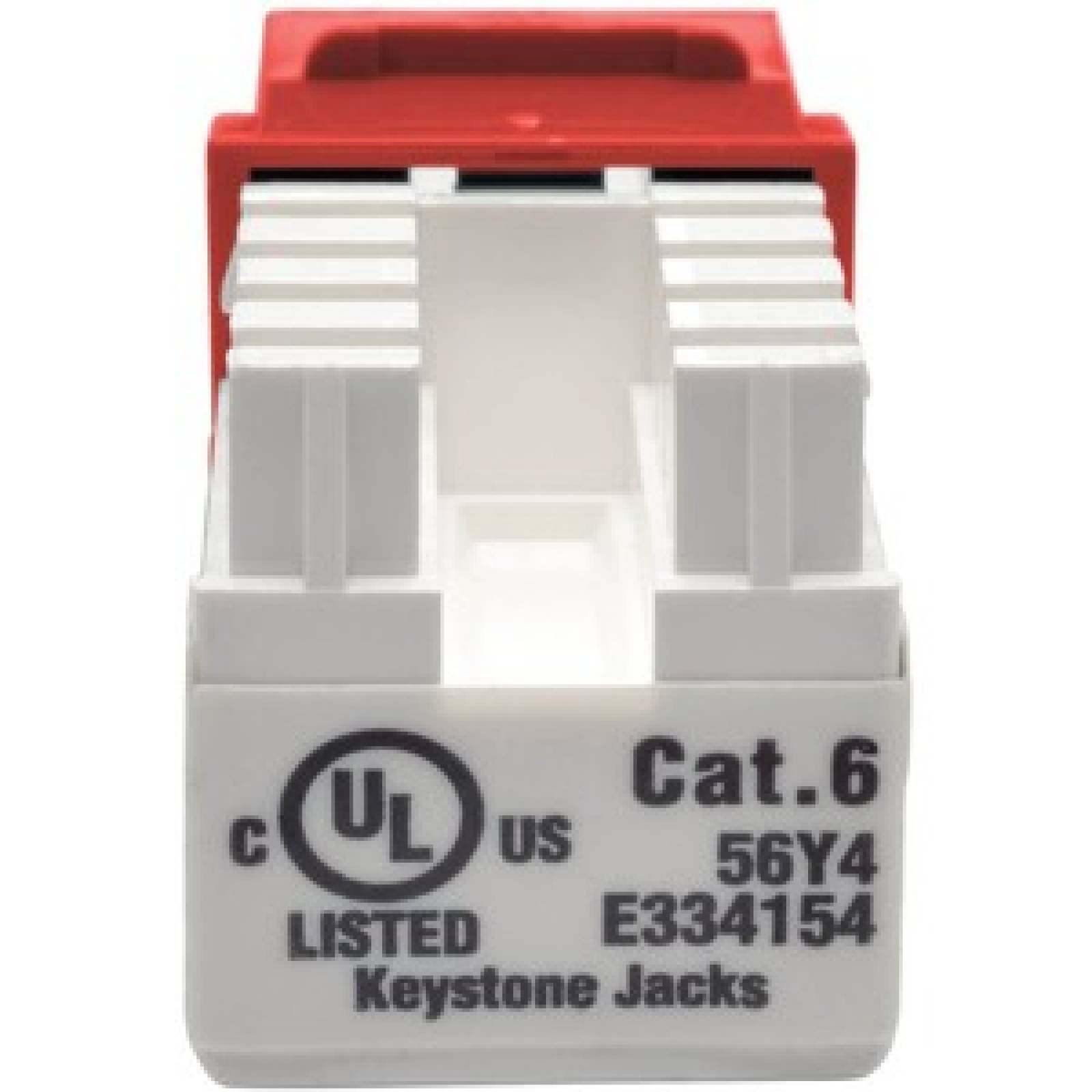 Tripplite Conector Módulo Keystone Jack RJ45 Estilo Punch Down 110 Cat6/Cat5e Rojo - 1 x RJ-45 Hembra Network - Rojo

  