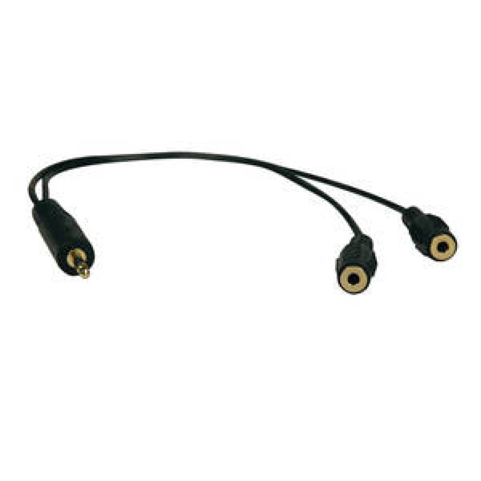 Tripplite Adaptador Divisor de Cable Audio 3.5 mm Mini Estéreo para Bocinas y Aud?fonos de 30.48 cm [1 pie] - 1 x 3.5mm 