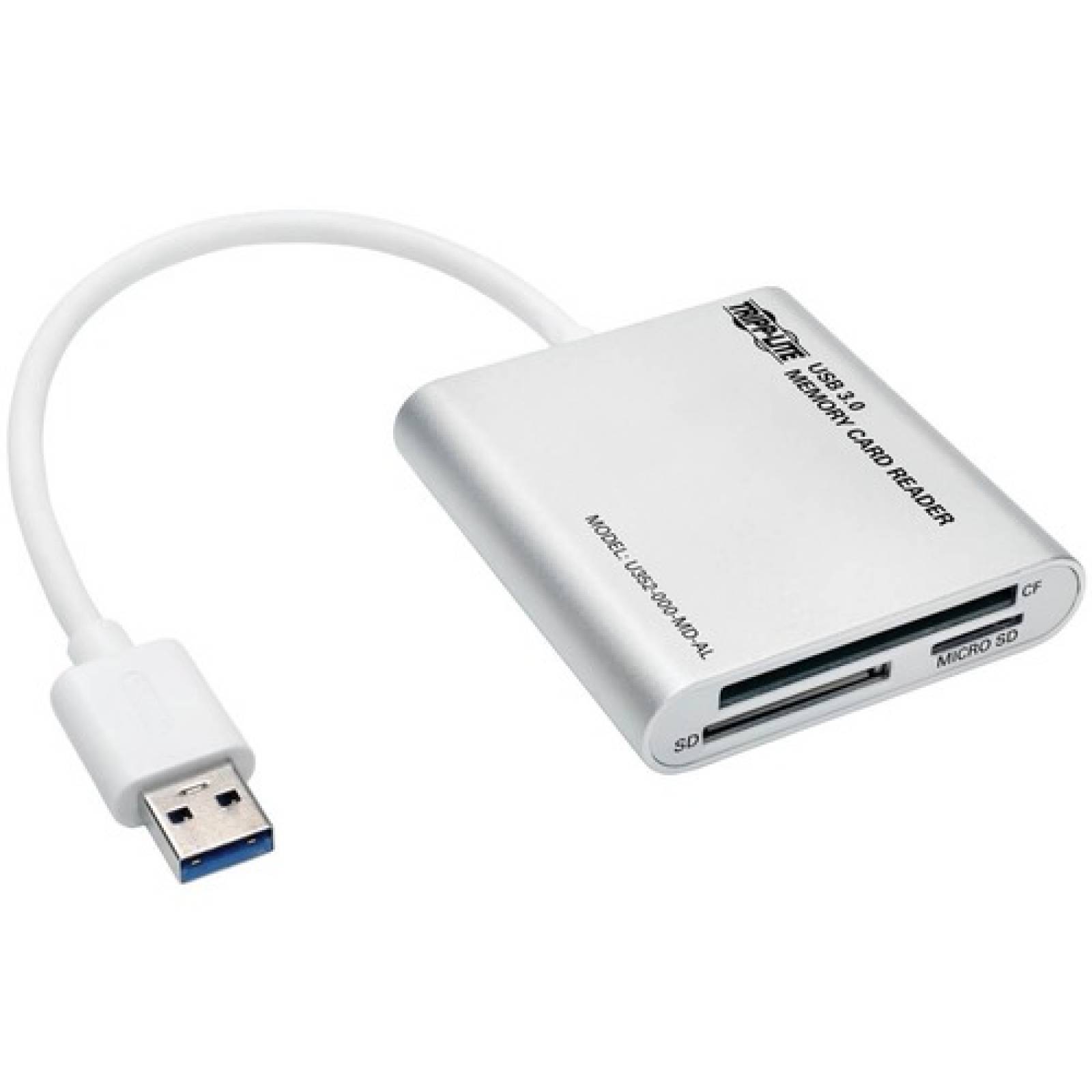 Tripplite Lector / Escritor de Tarjeta de Memoria para Múltiples Formatos de Tarjetas USB 3.0 SuperSpeed - Gabinete de A