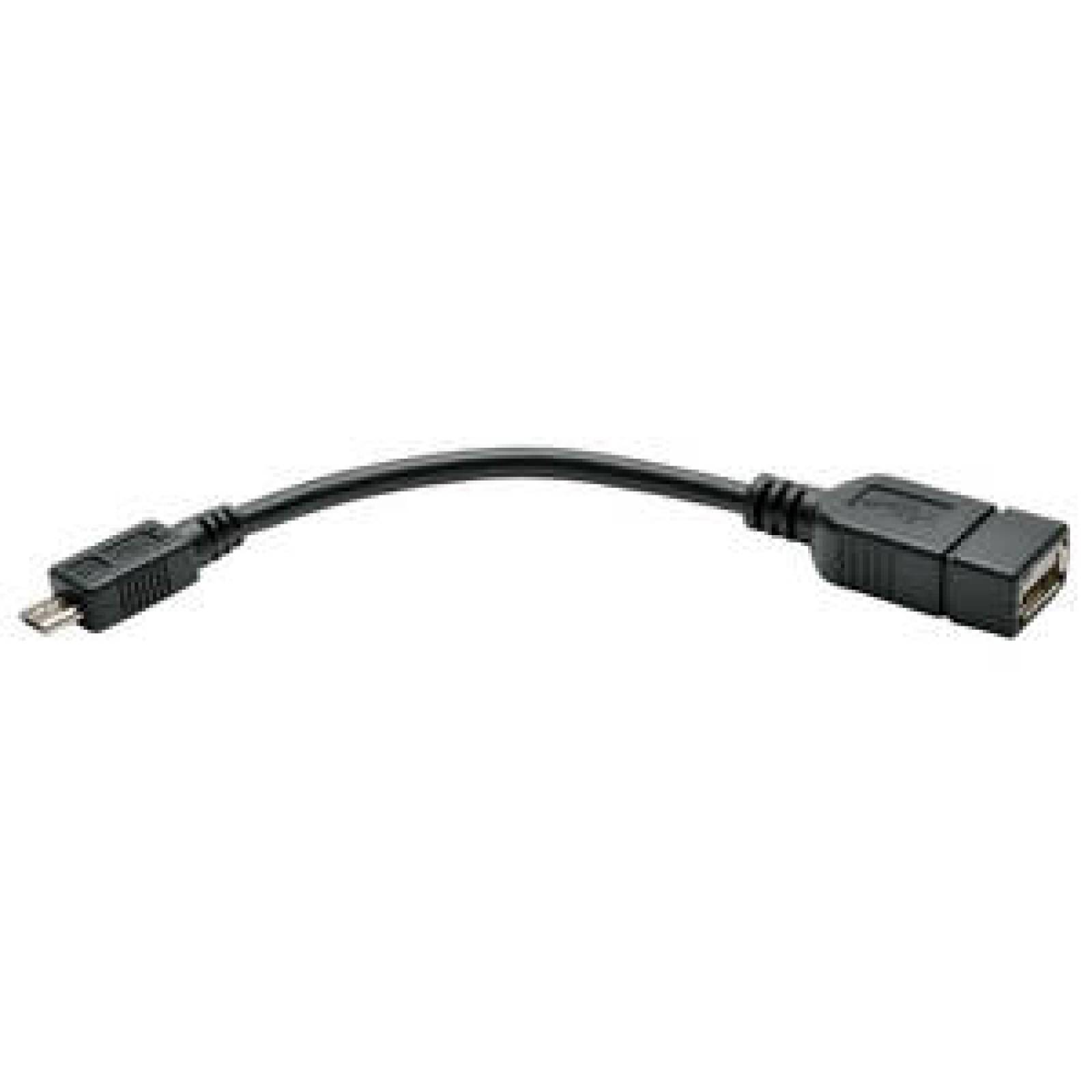 Tripplite Cable Adaptador Micro USB a USB OTG Host, Micro USB B de 5 Pines a USB A M/H - 15.2 cm [6"] - Negro

        
