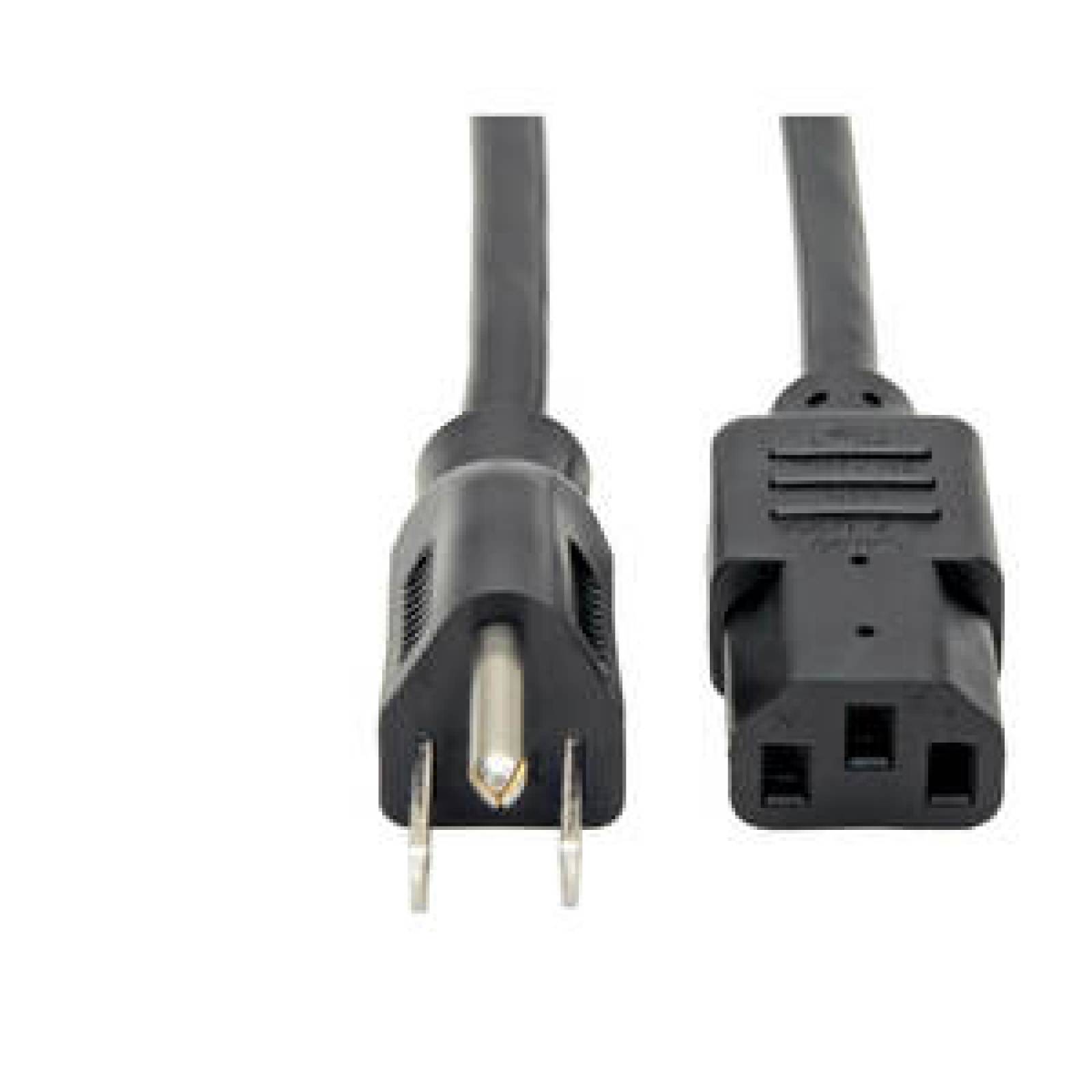 Tripplite Cable estándar de extensión de alimentación para computadora, 10A, 18AWG, (NEMA 5-15P a IEC-320-C13) - 3.7 m [