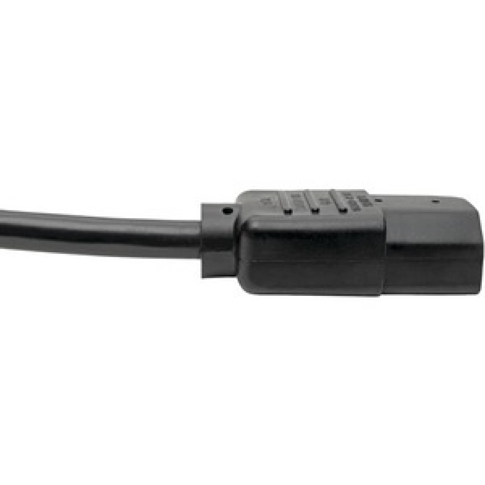 Tripplite Cable estándar de extensión de alimentación para computadora, 10A, 18AWG, (NEMA 5-15P a IEC-320-C13) - 3.7 m [