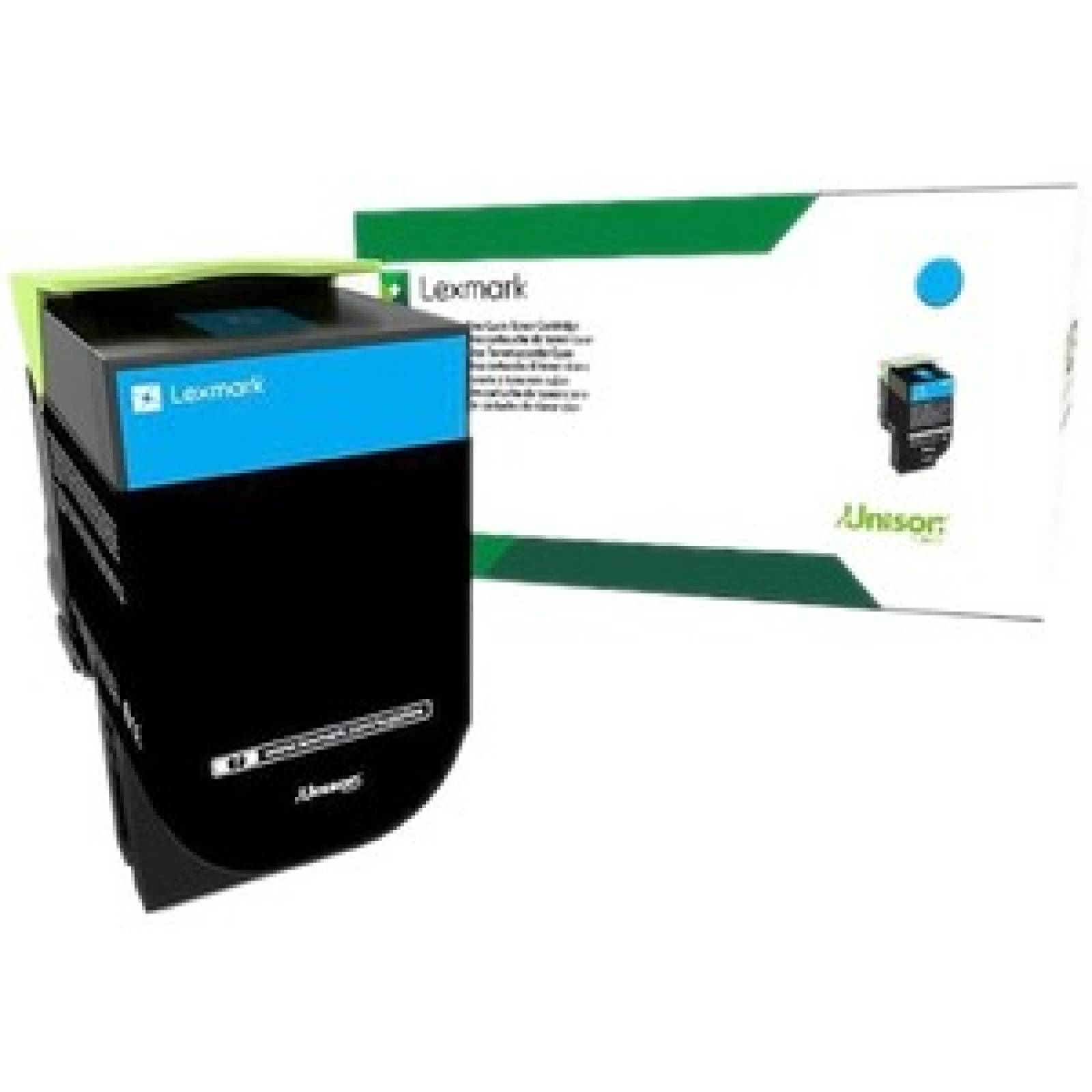 Lexmark Tóner Cian para equipos CS CX 317, 417 y 517. Hasta 2.3k páginas láser color.