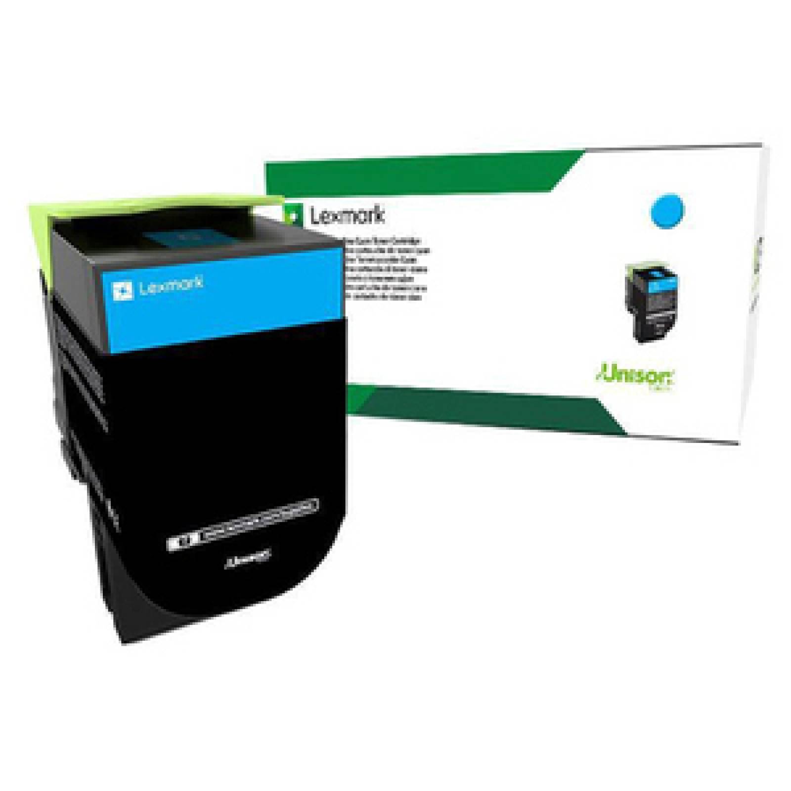 Lexmark Tóner Cian para equipos CS CX 317, 417 y 517. Hasta 2.3k páginas láser color.