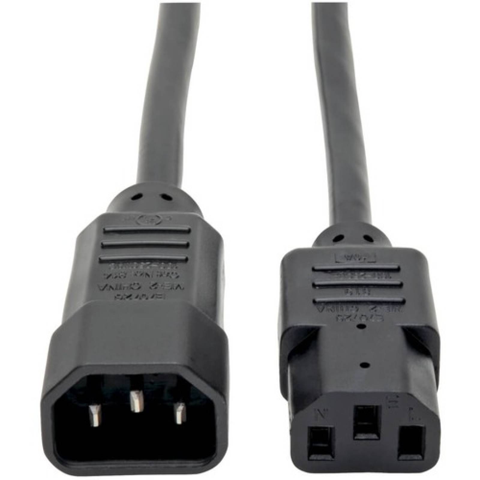 Tripplite Cable Estándar de Extensión de Alimentación para Computadora 10A 18AWG IEC-320-C14 a IEC-320-C13 de 0.91 m [3 