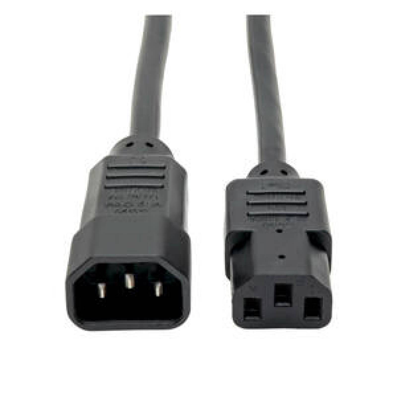 Tripplite Cable Estándar de Extensión de Alimentación para Computadora 10A 18AWG IEC-320-C14 a IEC-320-C13 de 0.91 m [3 