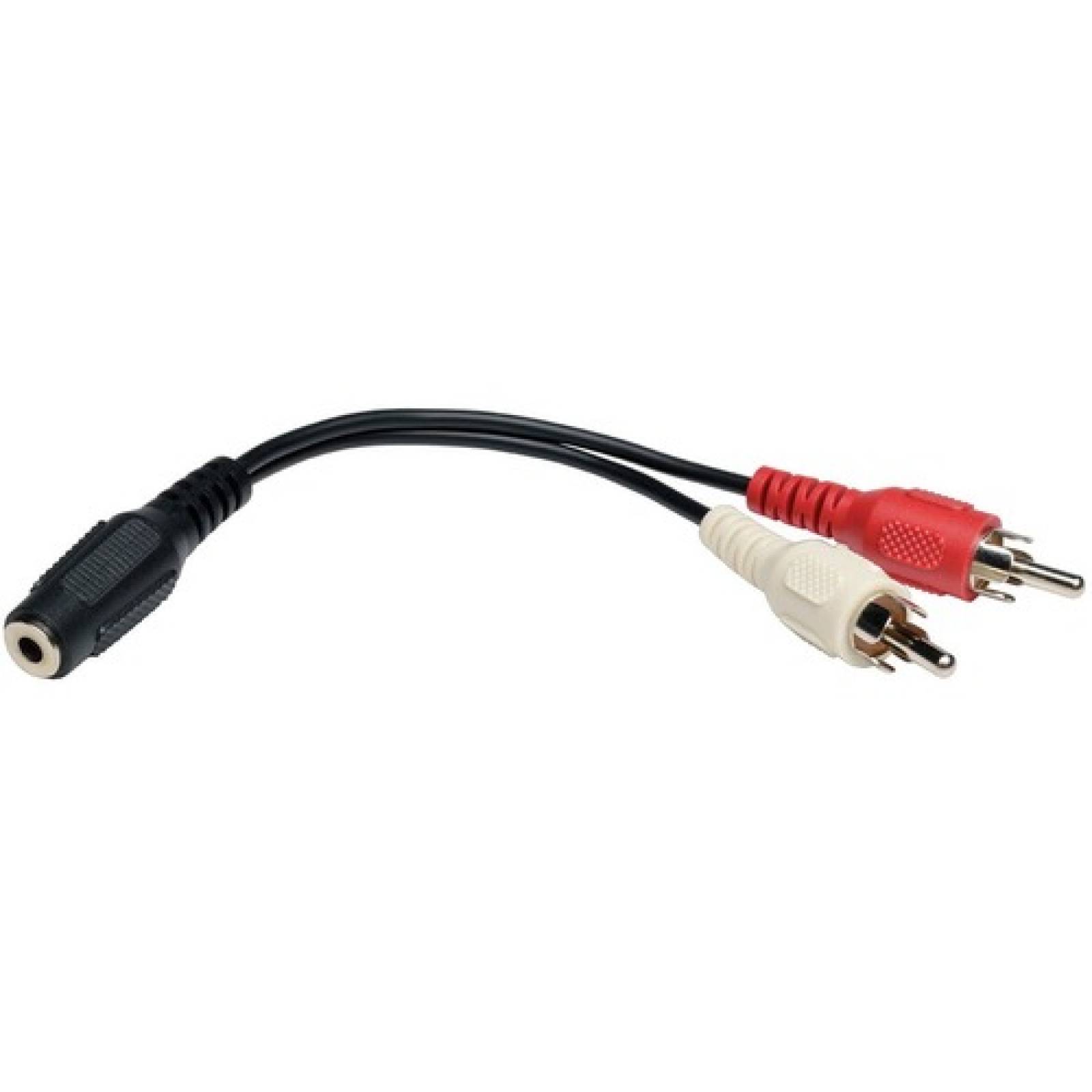 Tripplite Adaptador Divisor de Cable 3.5 mm Mini Estéreo a Dos RCA de Audio (3.5 mm H a 2x RCA M), 15 cm - 1 x 3.5mm Hem