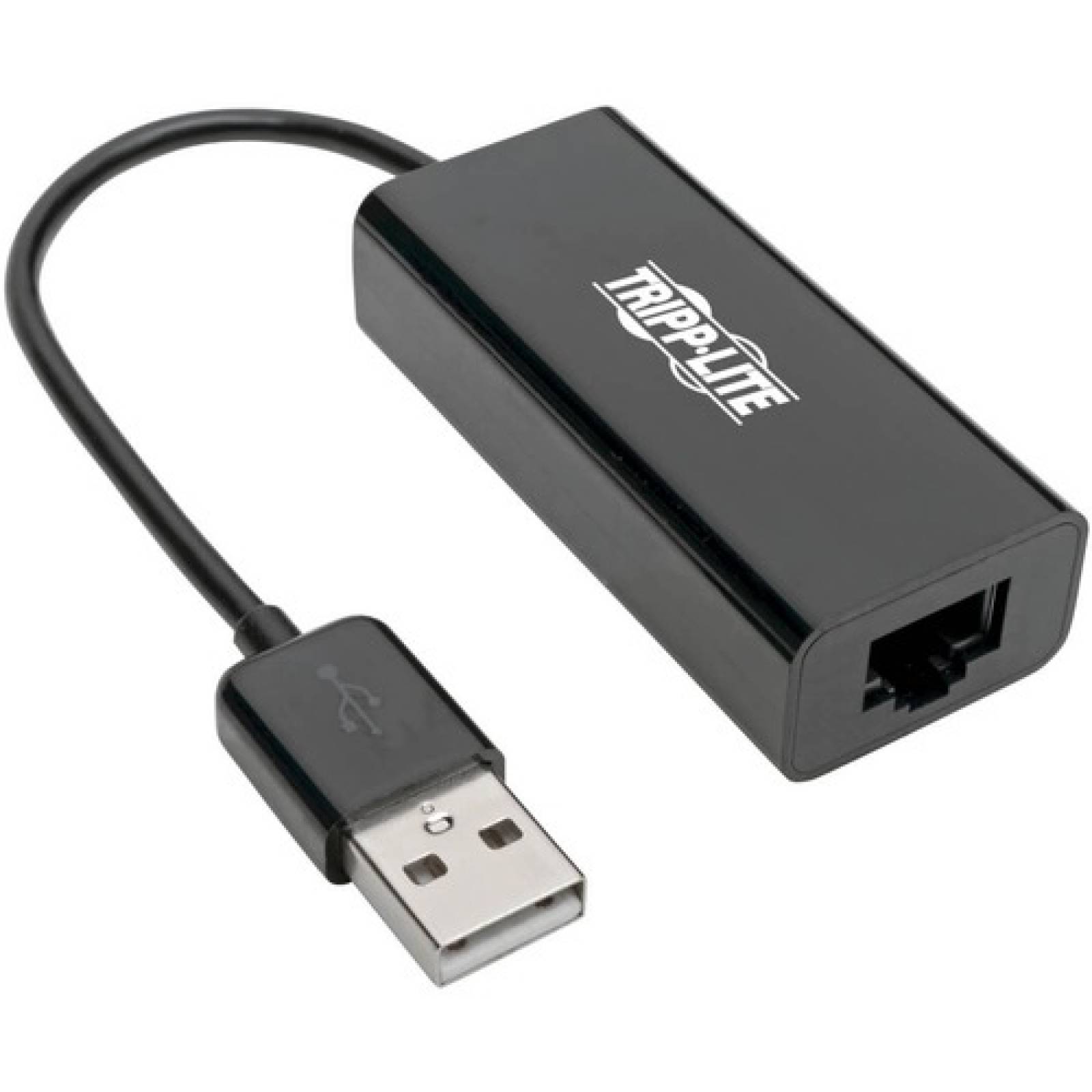 Tripplite Adaptador Tarjeta de Red NIC USB 2.0 de Alta Velocidad a RJ45 Ethernet 10/100 Mbps - 1 x Tipo A Macho USB - 1 