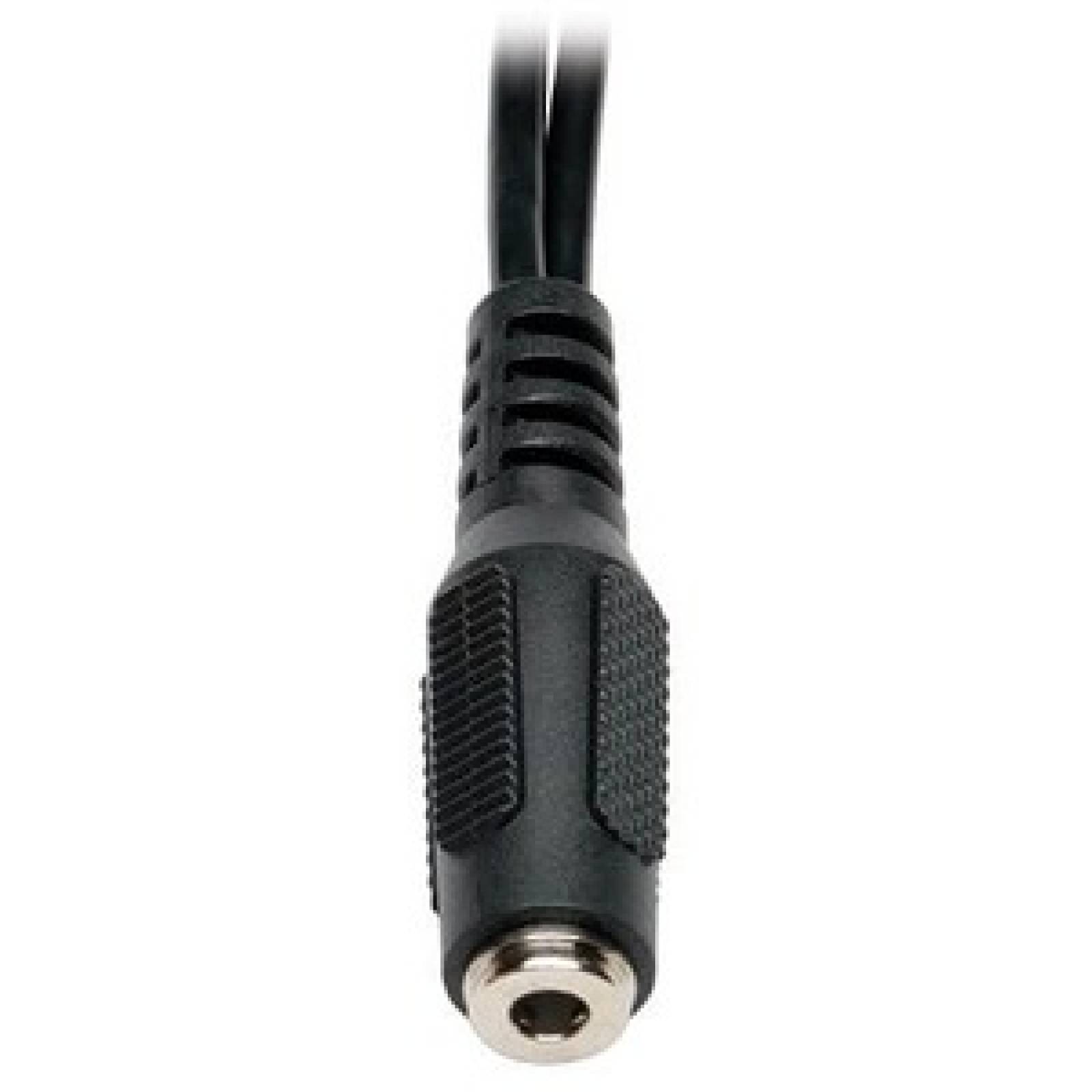 Tripplite Adaptador Divisor de Audio para Diadema 3.5 mm 4 Posiciones Hembra a Dos 3.5 mm 3 Posiciones Macho - 1 x 3.5mm