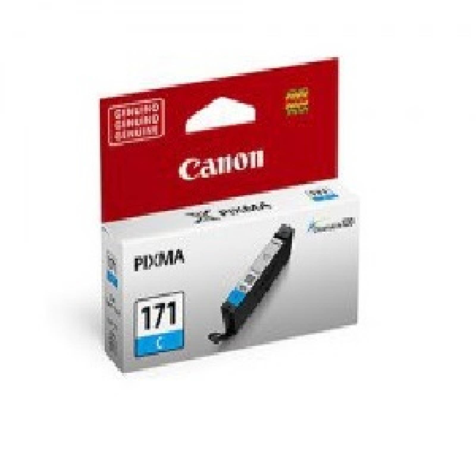 Canon CARTUCHO DE TINTA CLI-171 C CYAN 6.5ML RENDIMIENTO 780 PÁGS PARA MG5710, MG6810, MG7710, TS5010, TS6010, TS8010, T