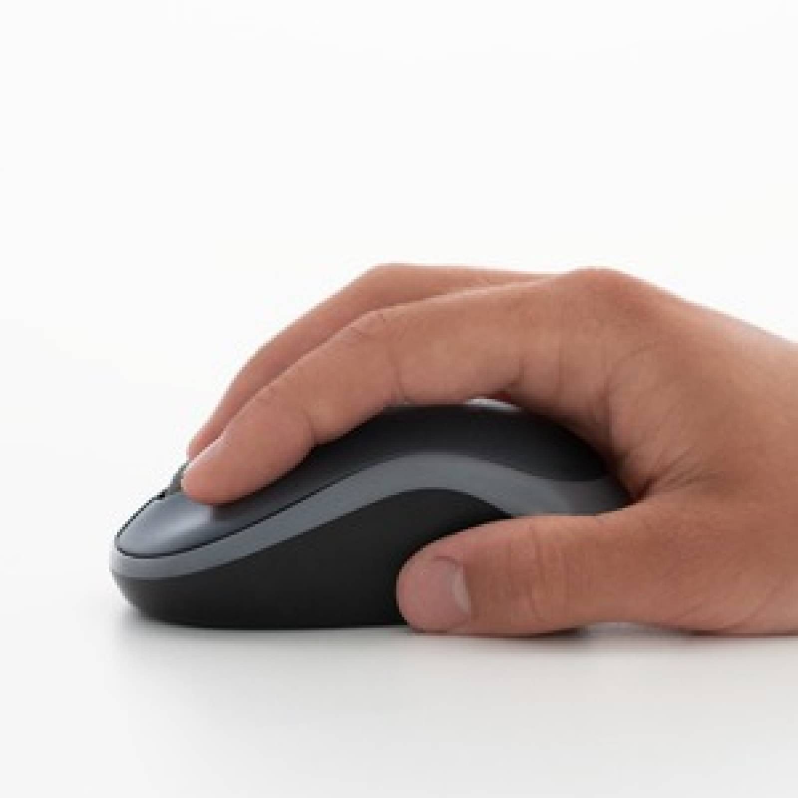 Logitech Mouse Logitech M185 - Radiofrecuencia - USB - Óptico - 3 Botón(es) - Gris - Inalámbrico - 1000 dpi - Rueda de d