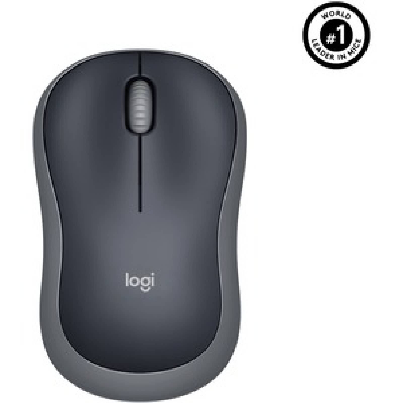 Logitech Mouse Logitech M185 - Radiofrecuencia - USB - Óptico - 3 Botón(es) - Gris - Inalámbrico - 1000 dpi - Rueda de d