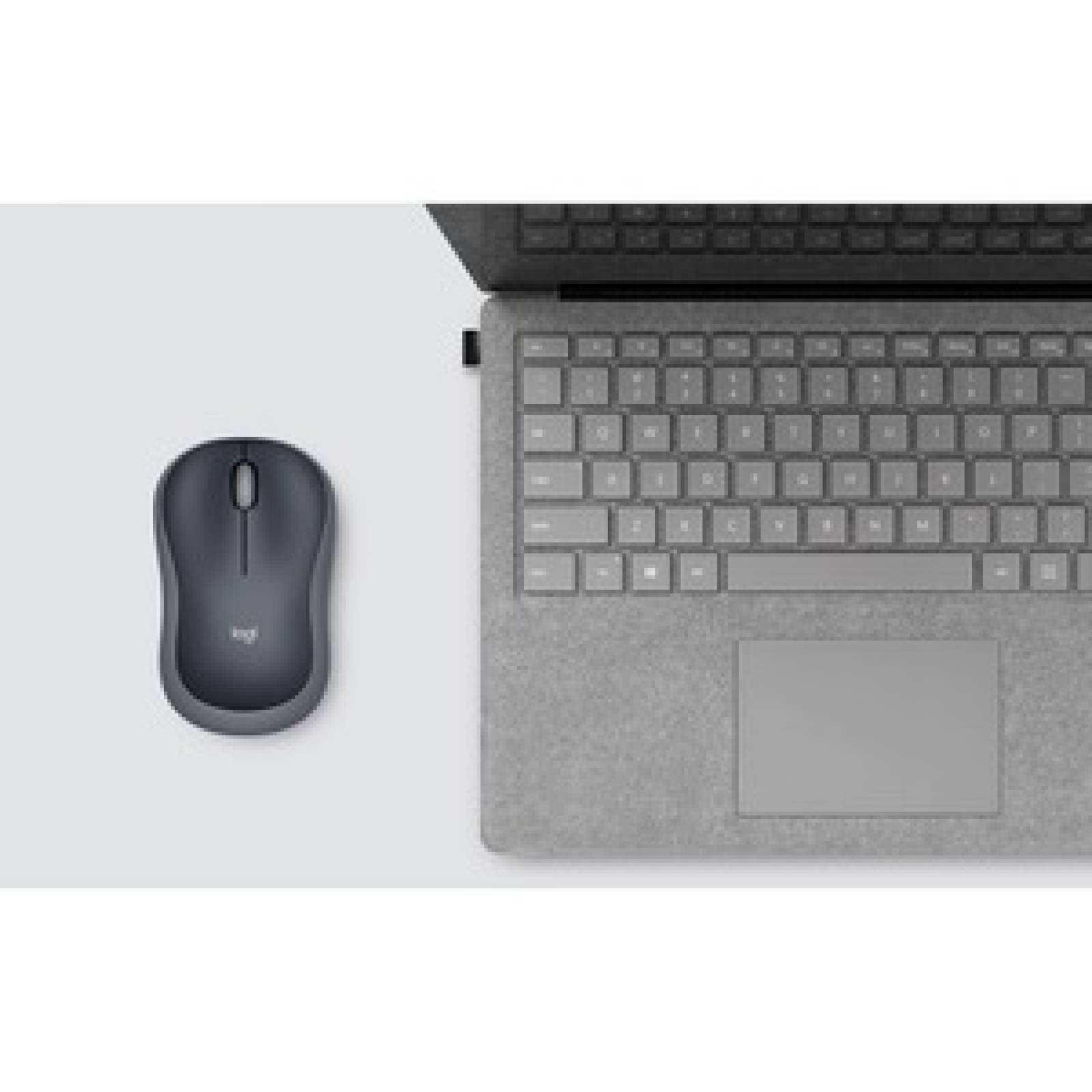 Logitech Mouse Logitech M185 - Radiofrecuencia - USB - Óptico - 3 Botón(es) - Gris - Inalámbrico - 1000 dpi - Rueda de d