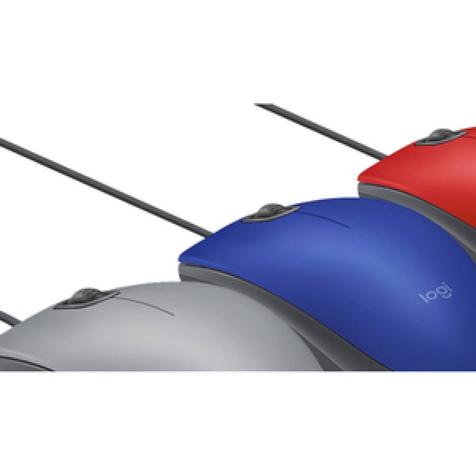 Logitech Mouse Logitech M110 Silent - USB - Óptico - 3 Botón(es) - Rojo - Cable - 1000 dpi - Rueda de desplazamiento - S