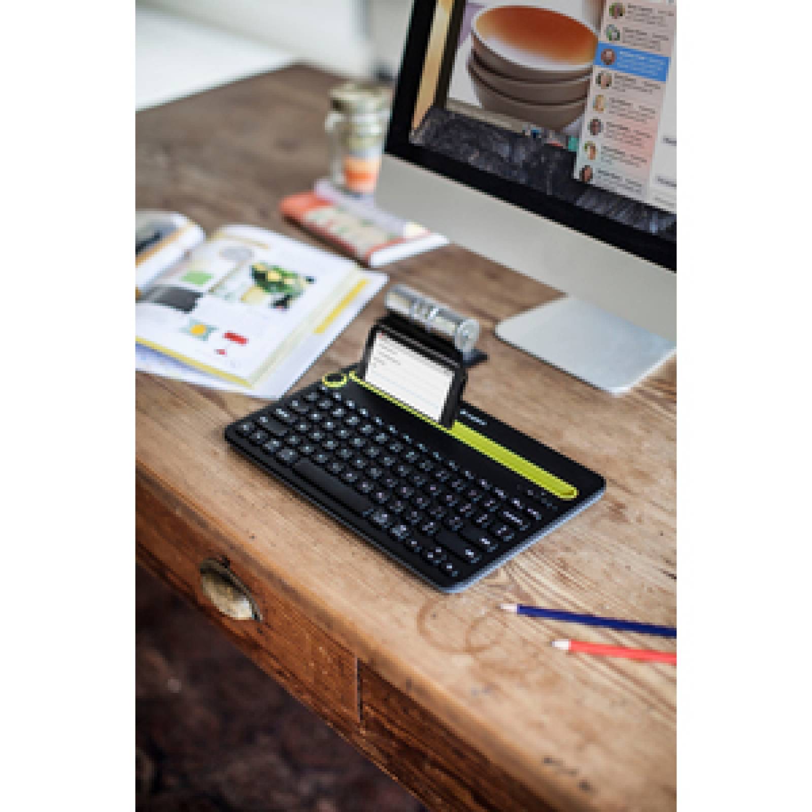 Logitech TECLADO K480 INALAMBRICO BLUETOOTH FUNCIONA CON TABLET O SMARTPHONE COMPATIBLE CON WINDOWS, MAC ANDROI Y IOS