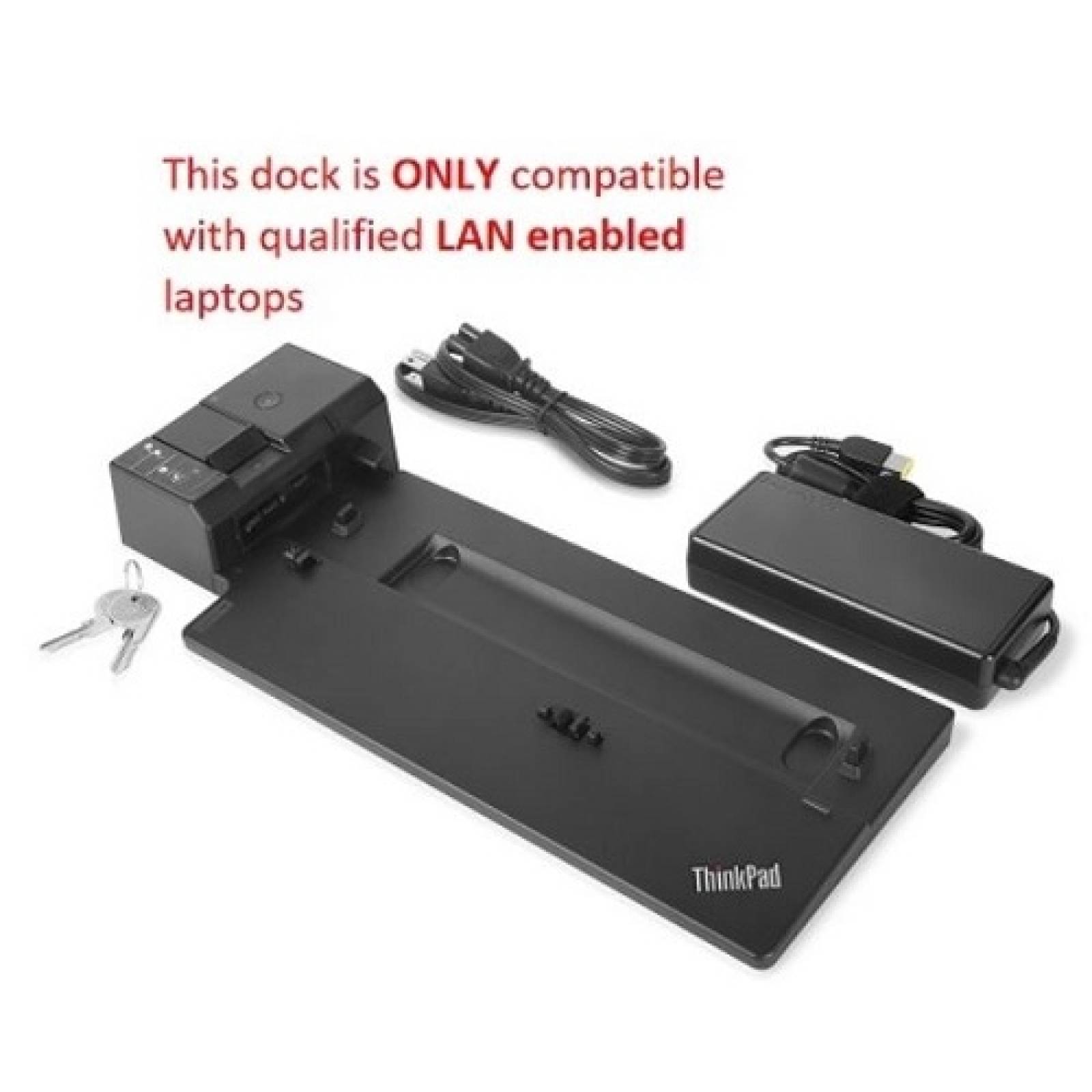Lenovo ThinkPad Ultra Docking Station; 135W para equipos L13, L14 G1, L480, L490, L590, T480, T490 y T590

        