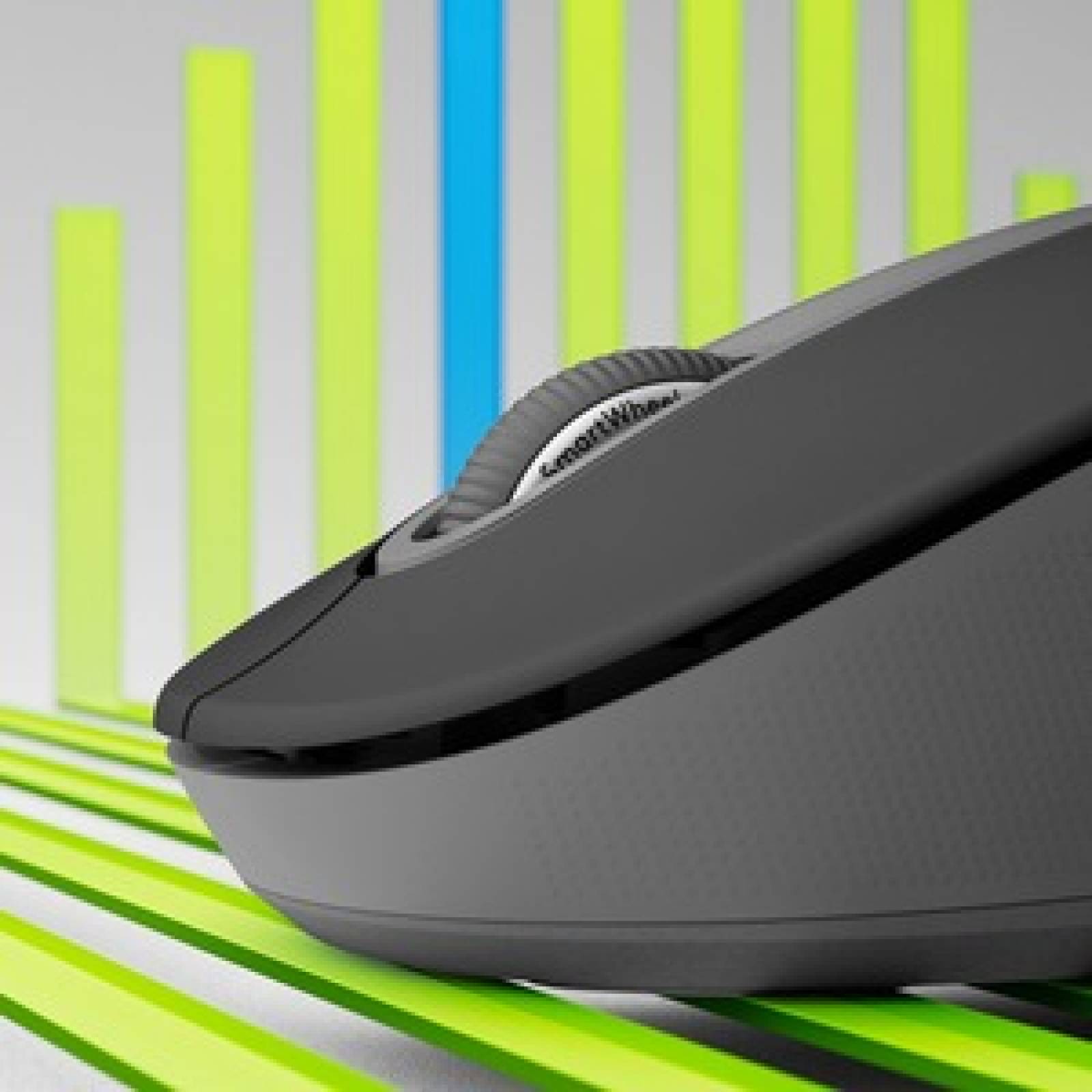 Logitech Mouse Logitech Signature M650L - Frecuencia Bluetooth/Radio - USB - Grafito - Inalámbrico - 4000 dpi - Rueda de