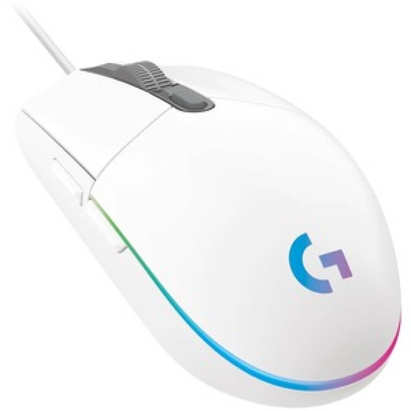 Logitech Ratón de juego Logitech Prodigy G203 - USB - Óptico - 6 Botón(es) - Blanco - 1 Paquete(s) - Cable

        
