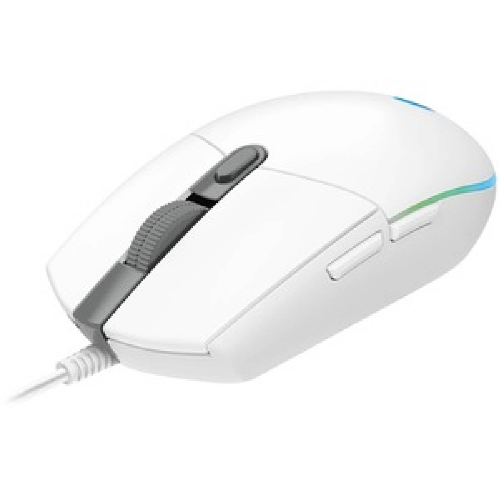 Logitech Ratón de juego Logitech Prodigy G203 - USB - Óptico - 6 Botón(es) - Blanco - 1 Paquete(s) - Cable

        
