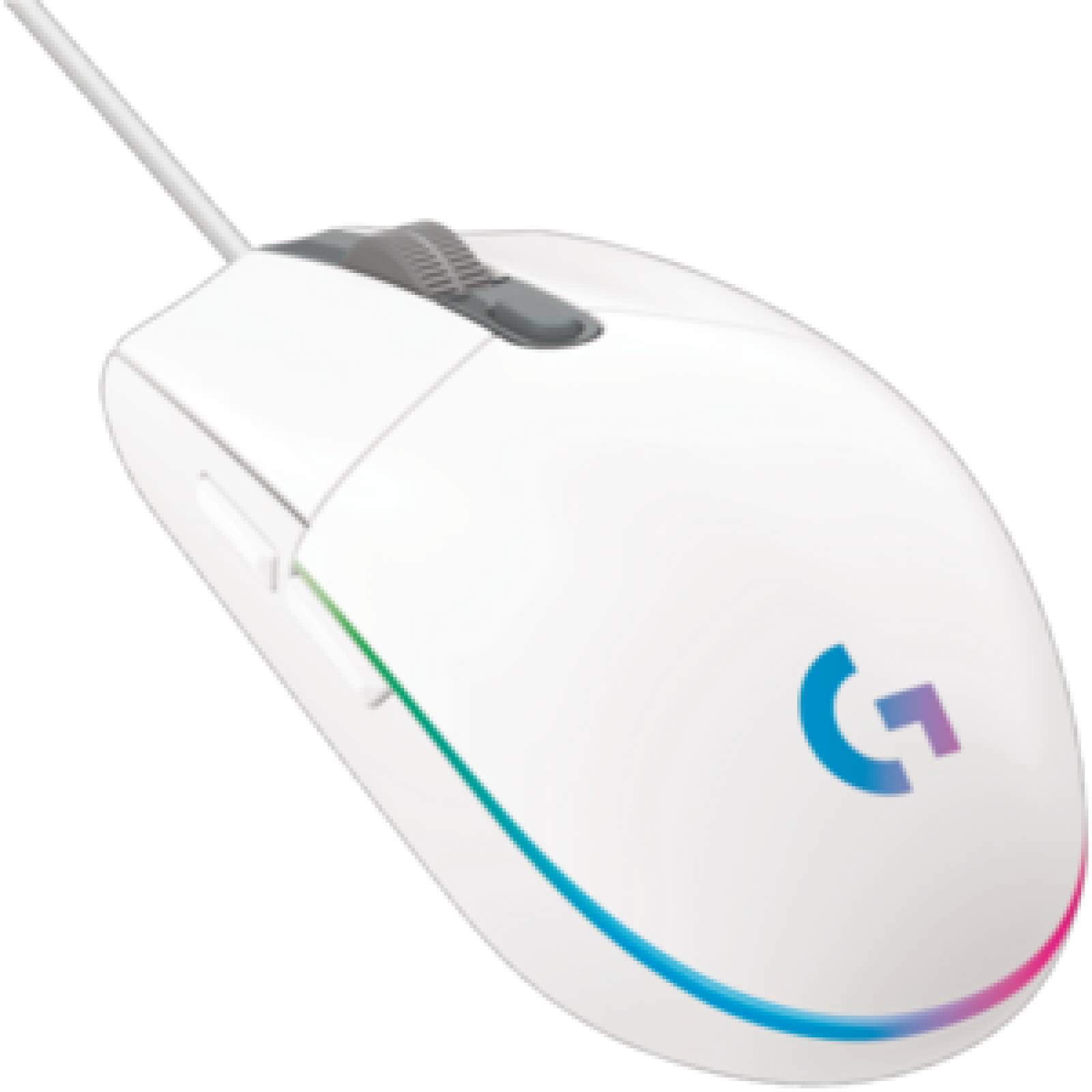 Logitech Ratón de juego Logitech Prodigy G203 - USB - Óptico - 6 Botón(es) - Blanco - 1 Paquete(s) - Cable

        