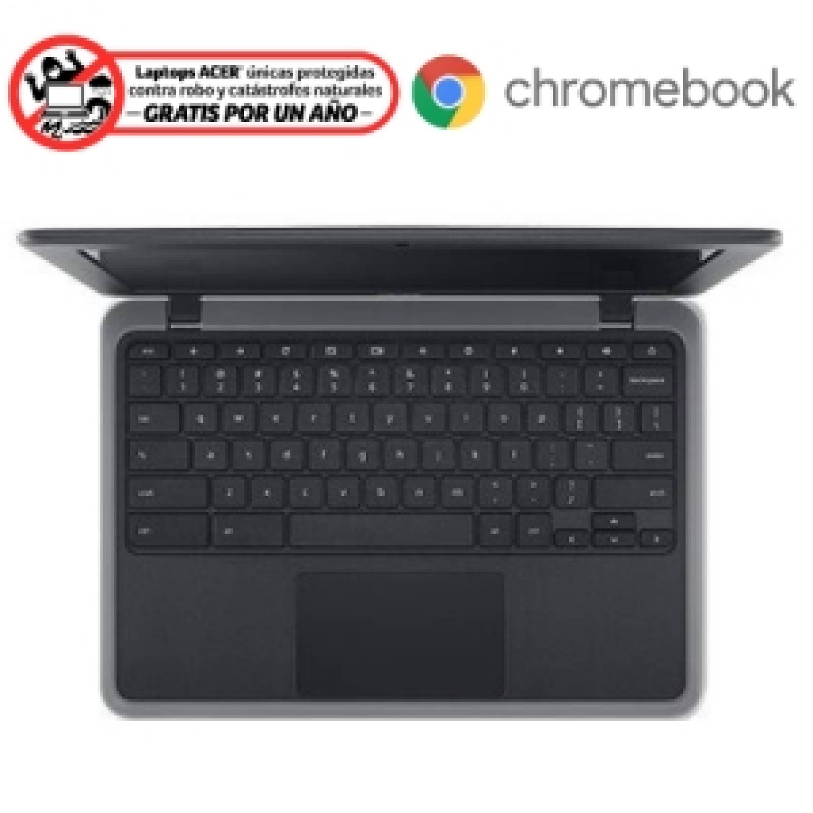 ACER CHROMEBOOK 311 C733-C2DS; PANTALLA 11.6"HD (1366x768); CELERON N4020; MEMORIA RAM 4GB; ALMACENAMIENTO 32GB EMMC; CH