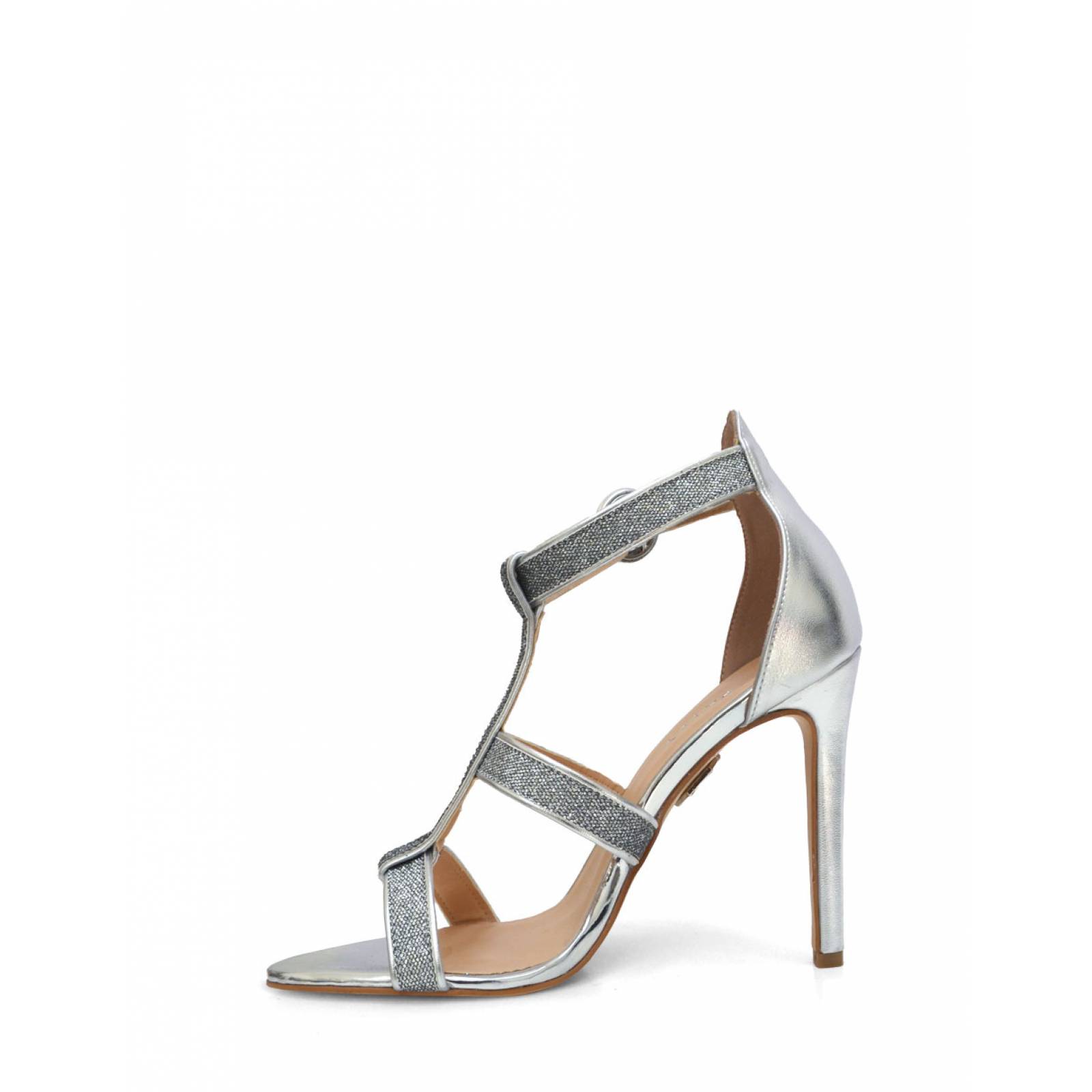 Sandalias Plateadas Fiesta Elegante con Plantillas Extra Confortables PATEY