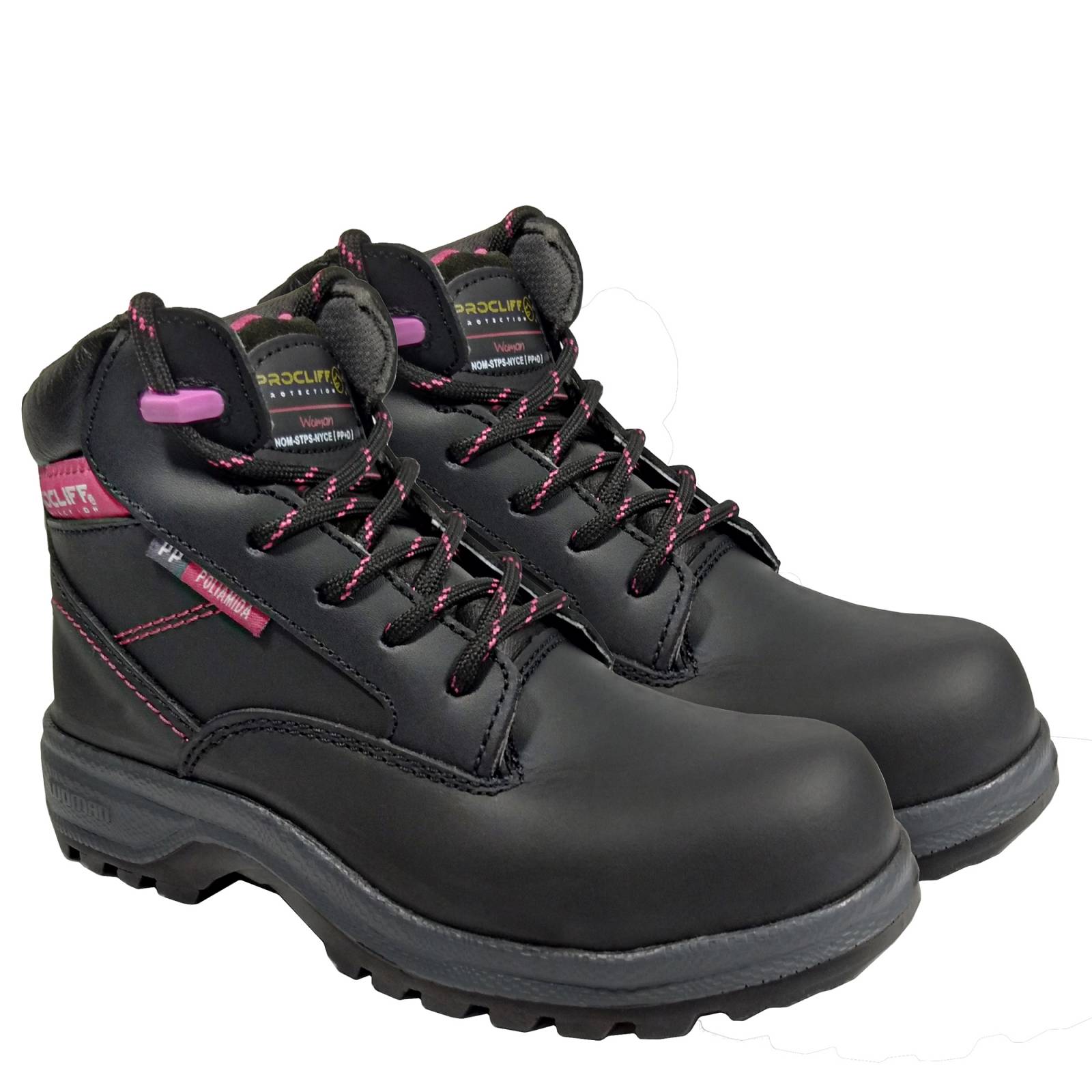 Bota De Seguridad Industrial Dieléctrica Dama Cliff 403 - Negro