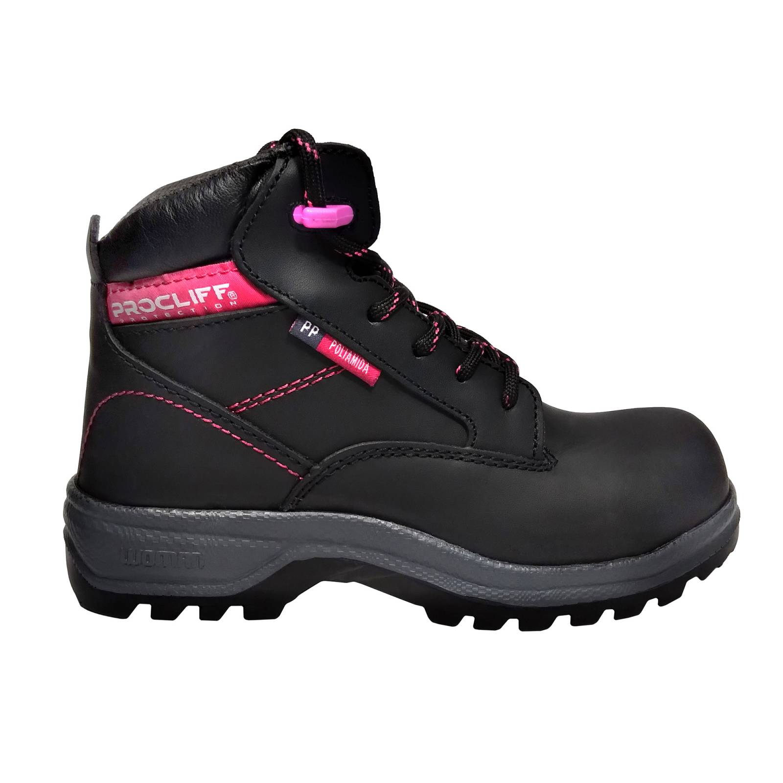 Bota De Seguridad Industrial Dieléctrica Dama Cliff 403 - Negro