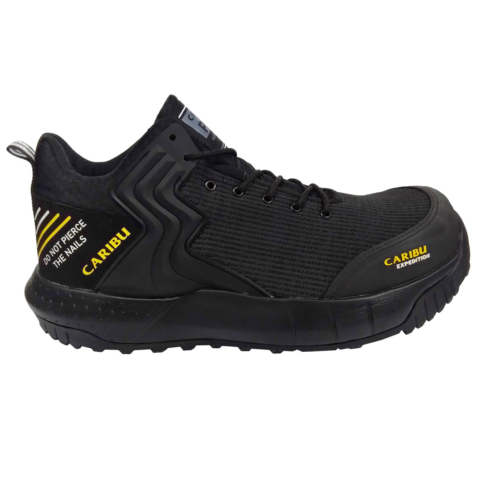 Tenis Seguridad Caribu 354 Anticlavos Expedition Casquillo - Negro