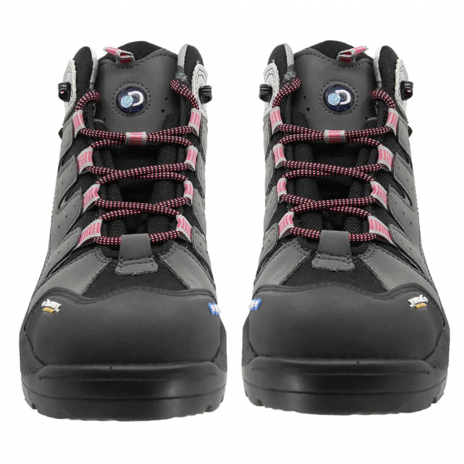 Botas Hiking Dama Discovery Expedition 1958 Con Casquillo Gris Rosa