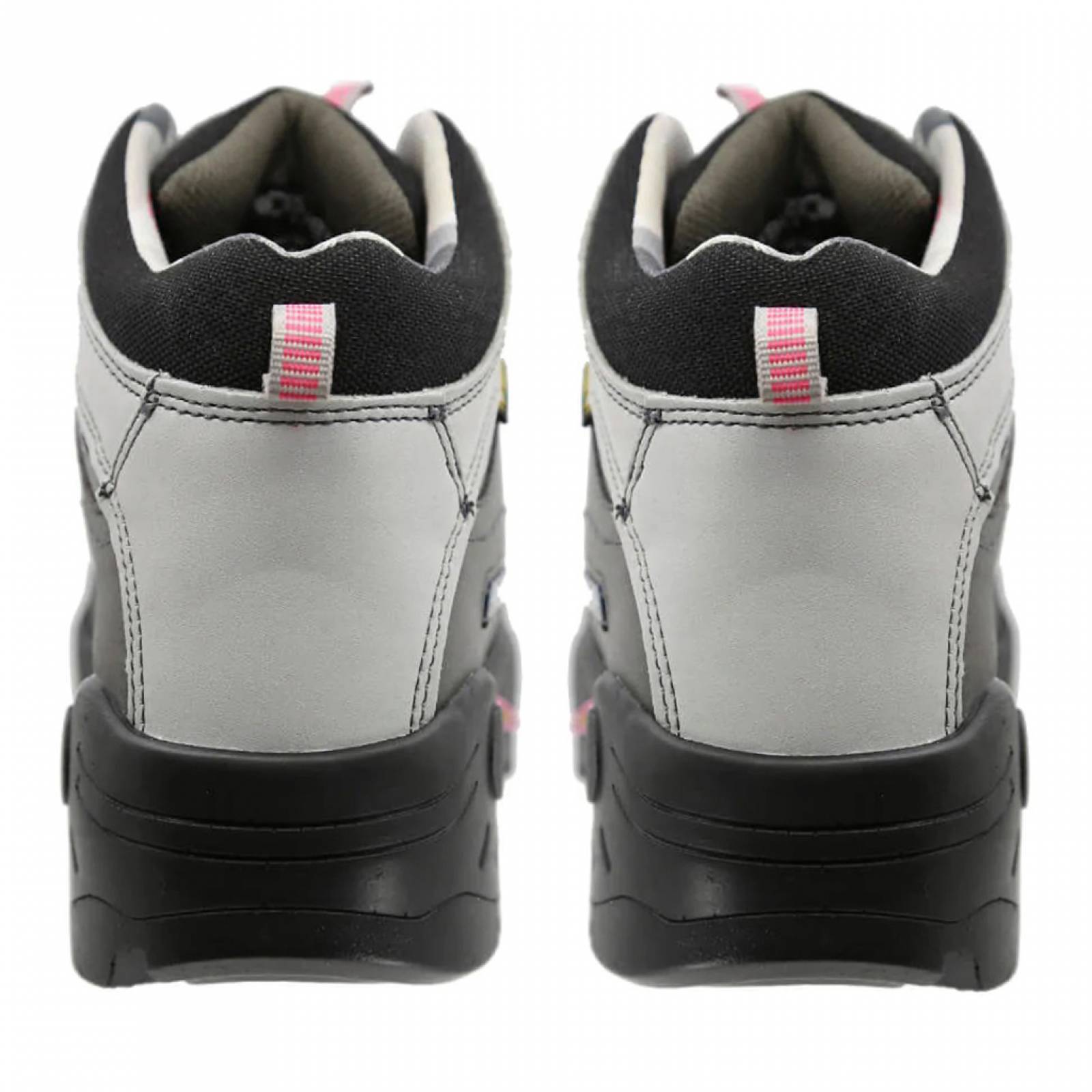 Botas Hiking Dama Discovery Expedition 1958 Con Casquillo Gris Rosa