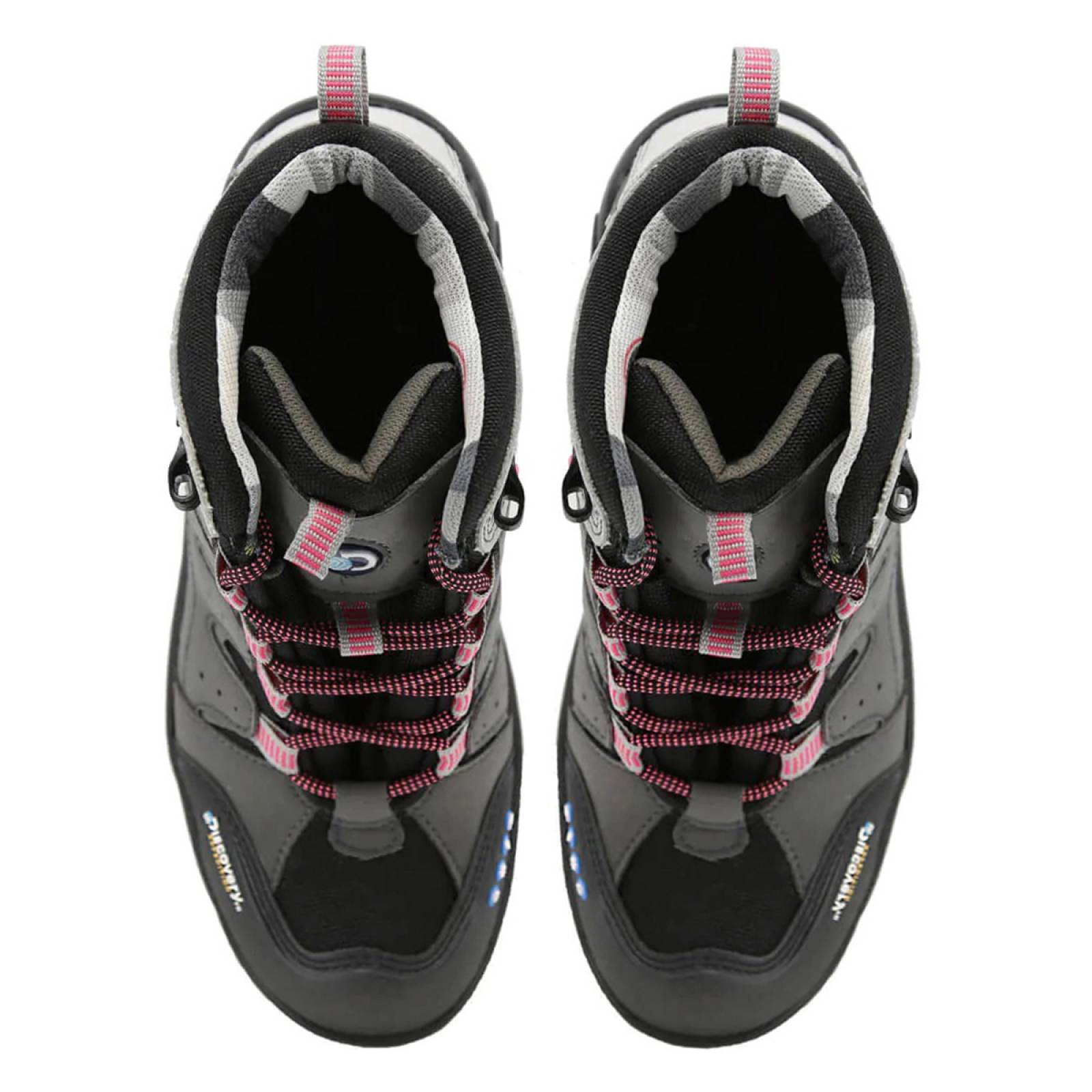 Botas Hiking Dama Discovery Expedition 1958 Con Casquillo Gris Rosa