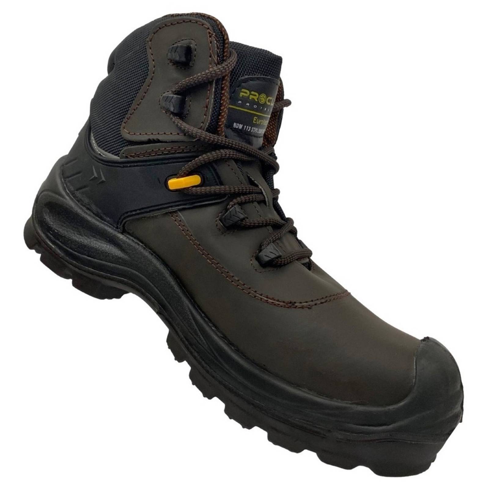 Bota De Seguridad Industrial Dieléctrica Cliff 329 Café Crazy
