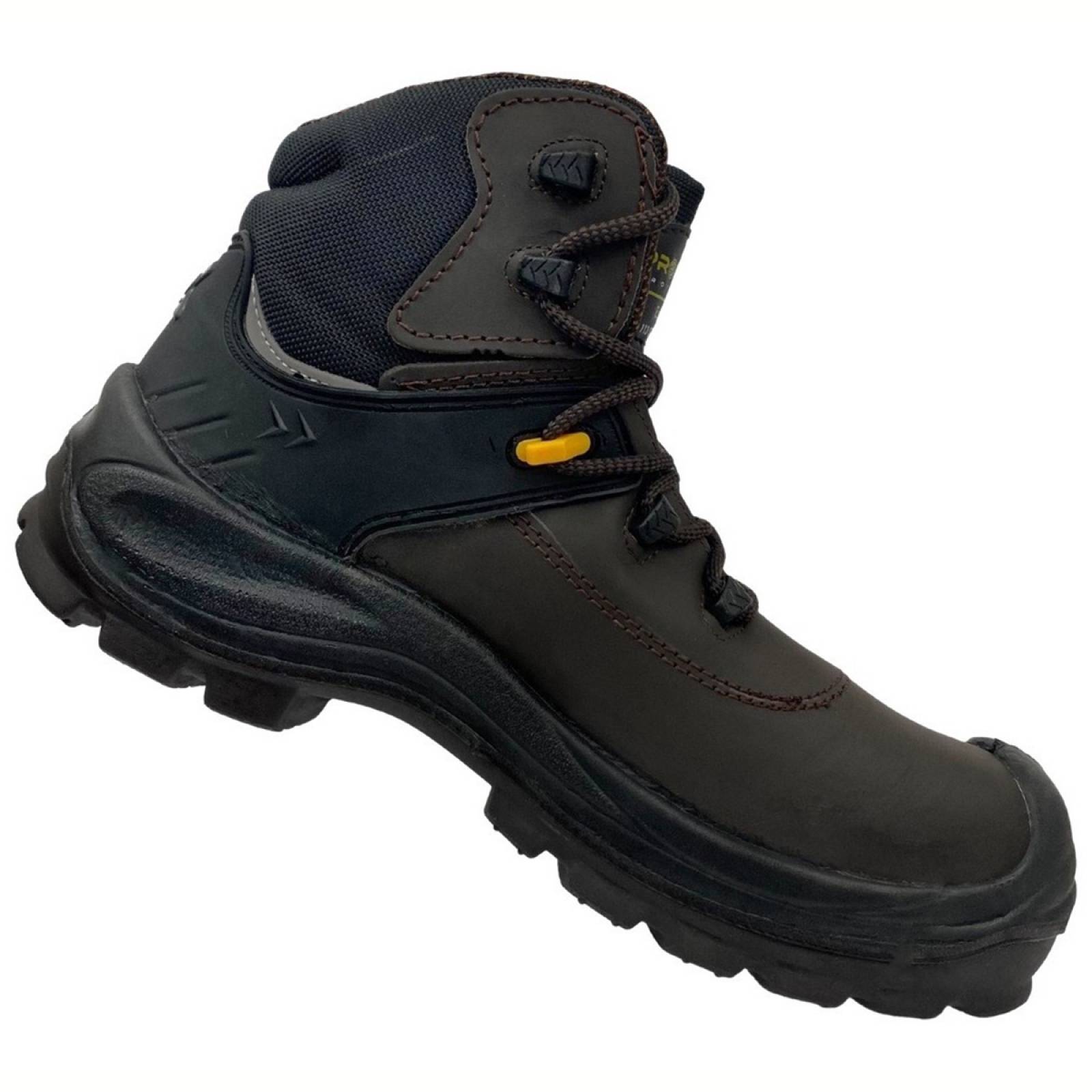 Bota De Seguridad Industrial Dieléctrica Cliff 329 Café Crazy