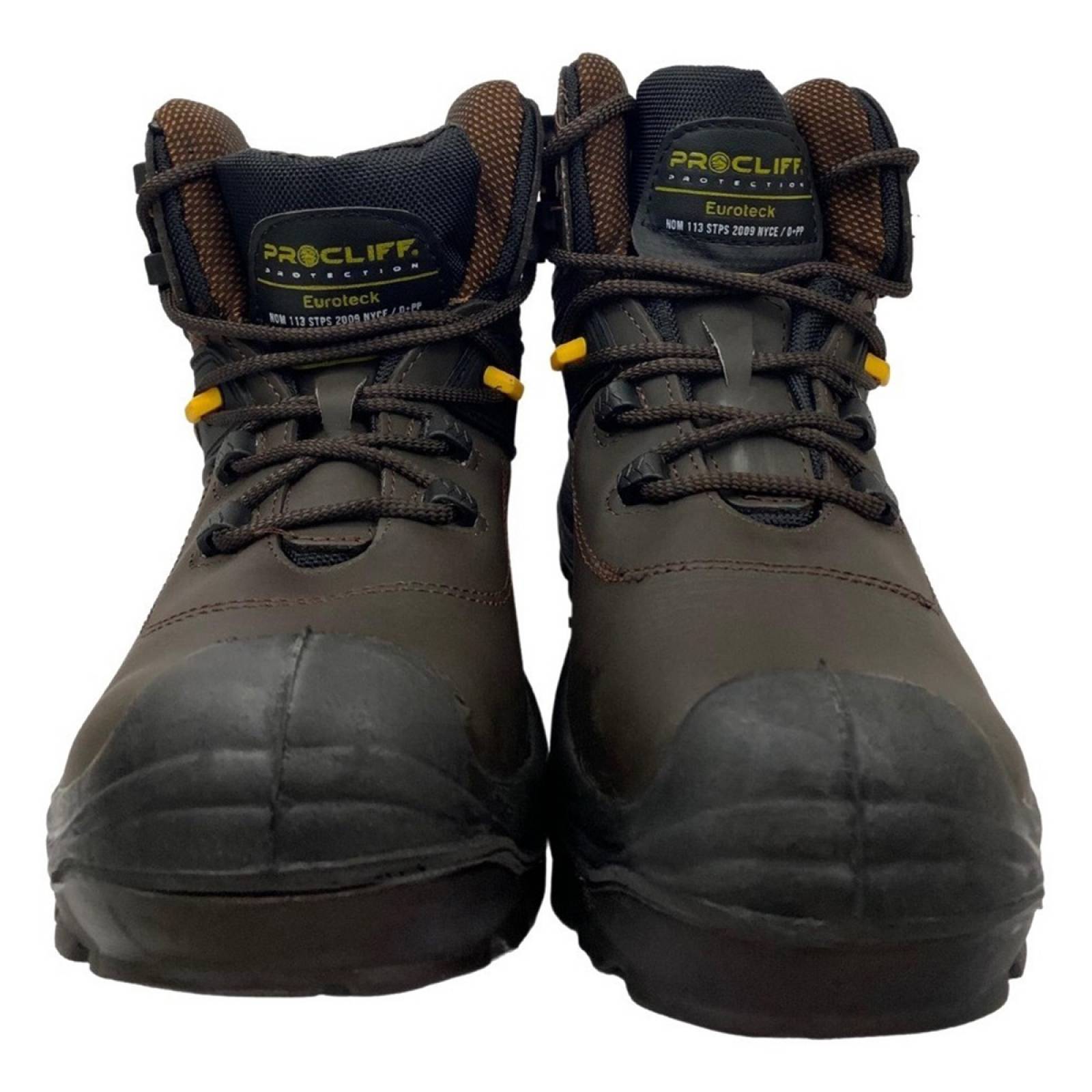 Bota De Seguridad Industrial Dieléctrica Cliff 329 Café Crazy