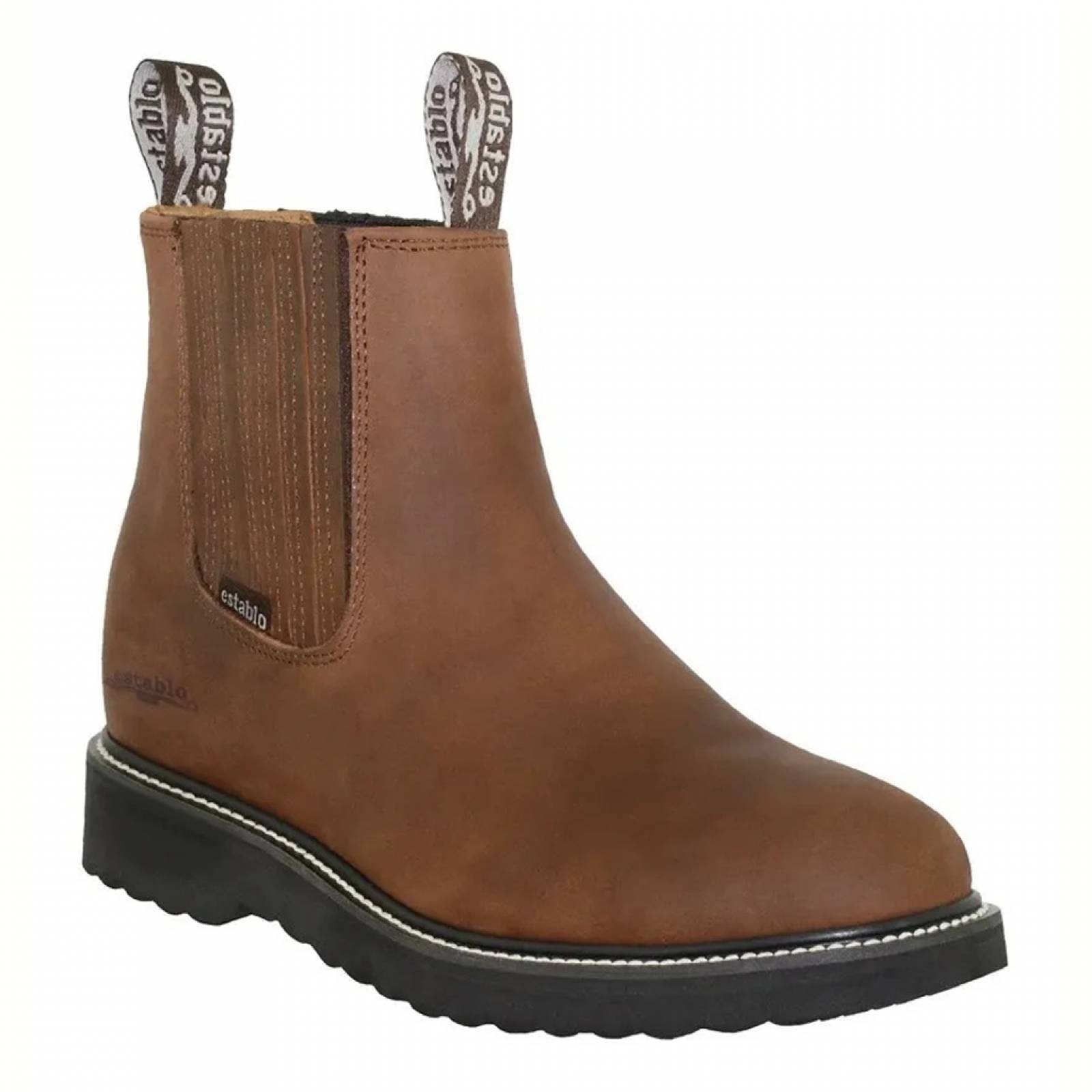 Bota Botin De Trabajo Roper Establo Modelo 501 Café Crazy