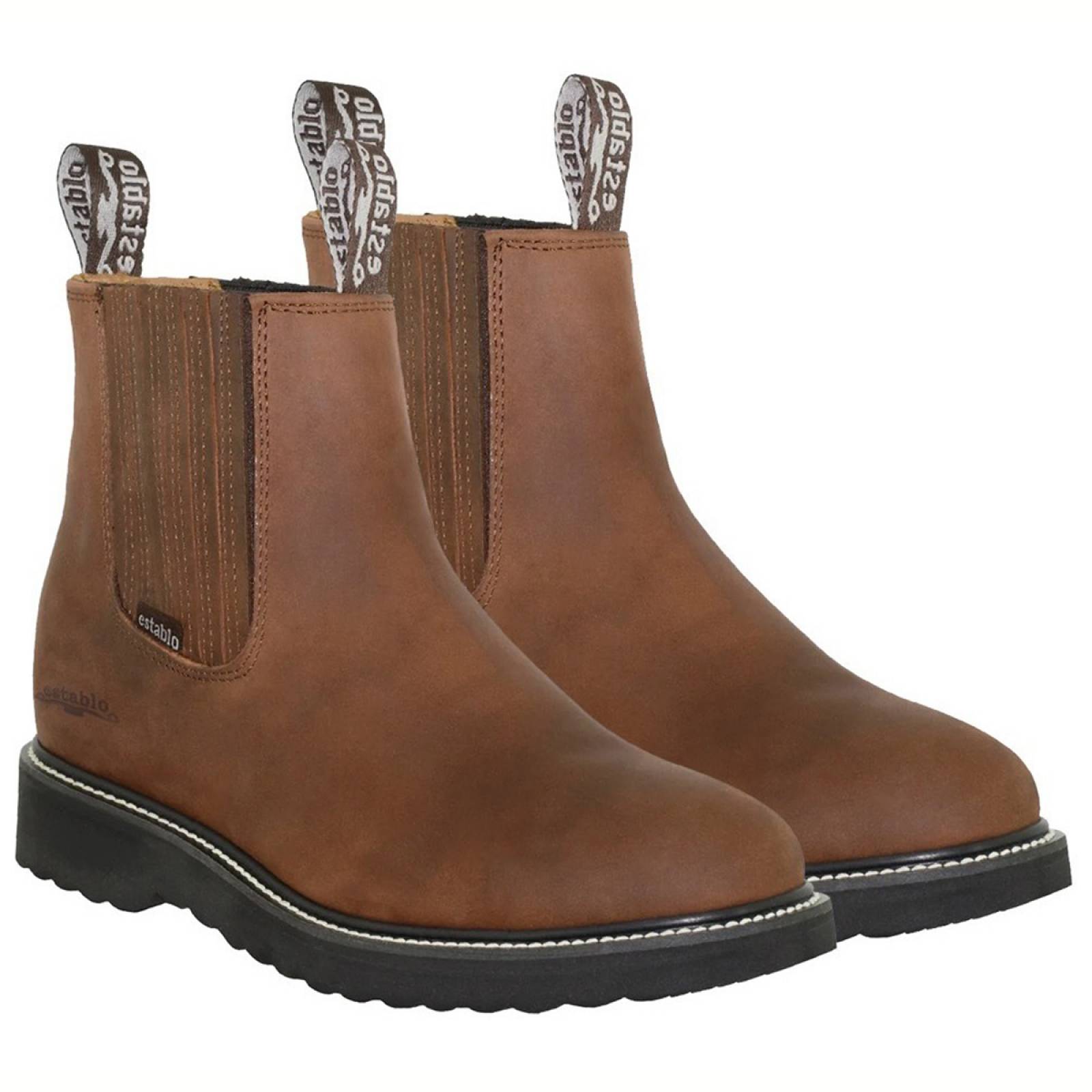 Bota Botin De Trabajo Roper Establo Modelo 501 Café Crazy