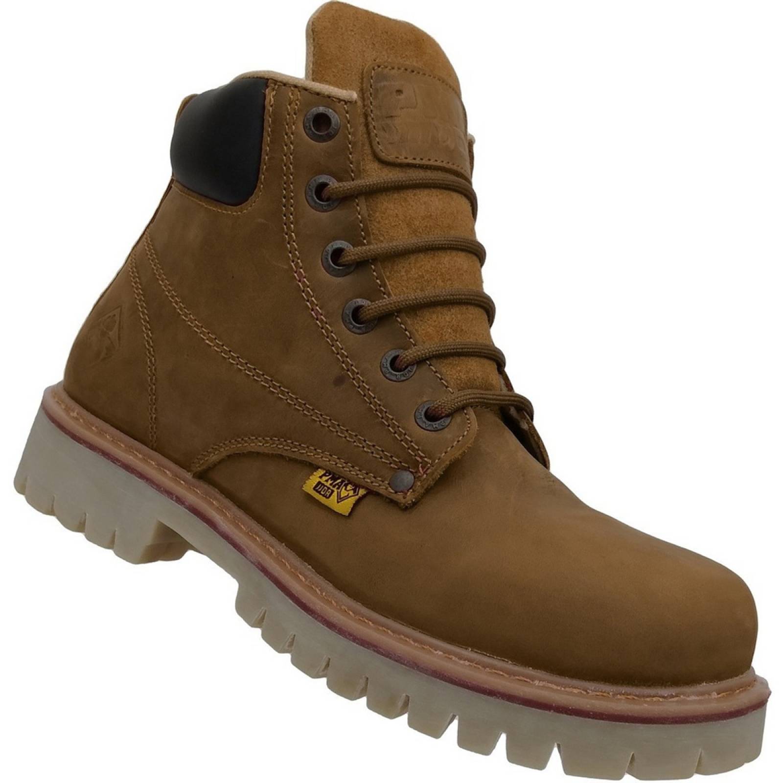 Bota Industrial Con Casco De Acero Pma Miel Crazy 036