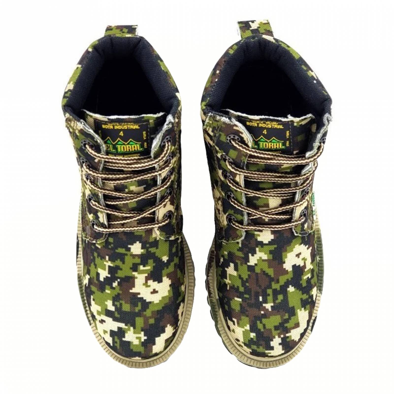 Botas De Trabajo El Toral New Trs Unisex Verde Camuflaje 210