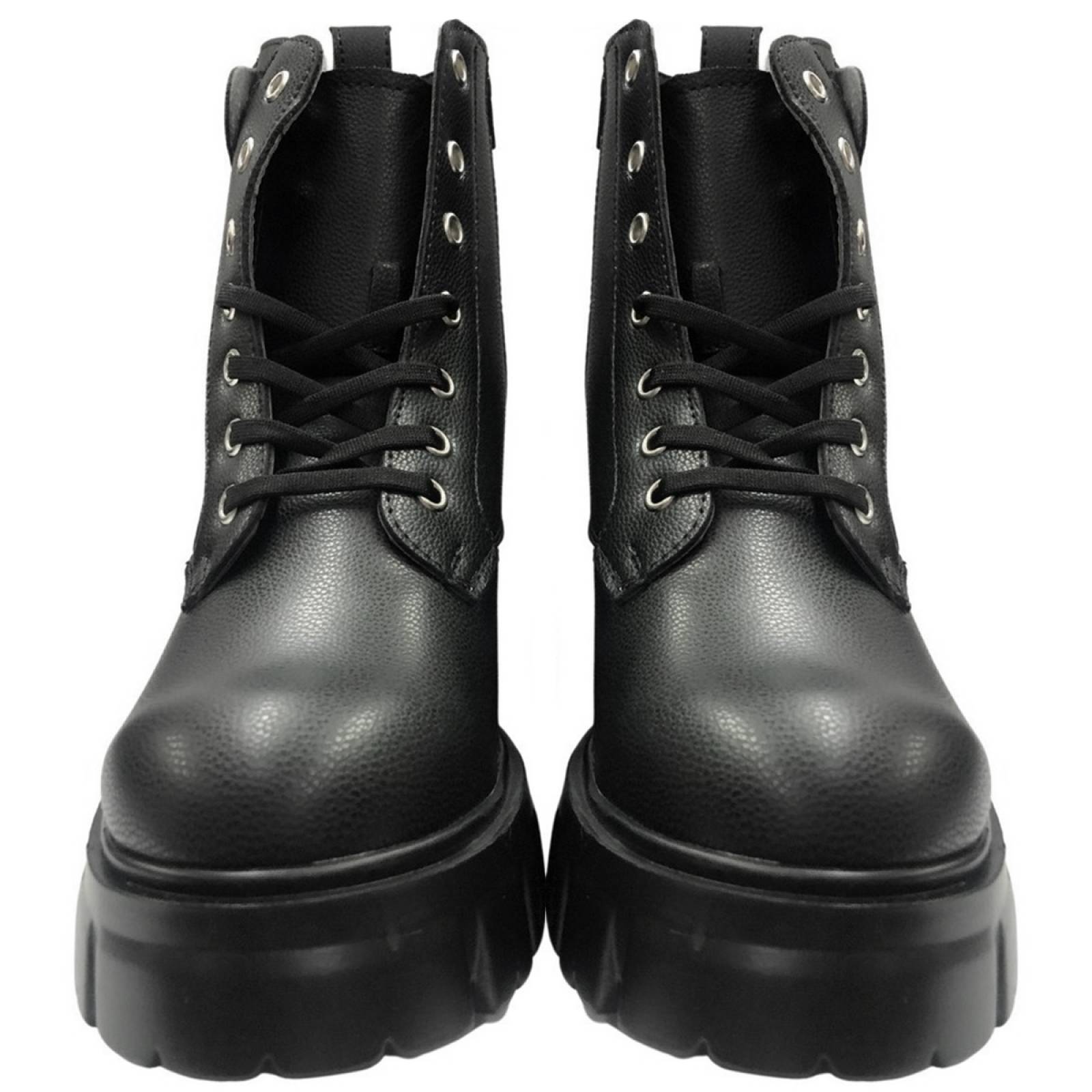 Botas Para Mujer Combat Con Cierre Plataforma Chunky 4020 Negro