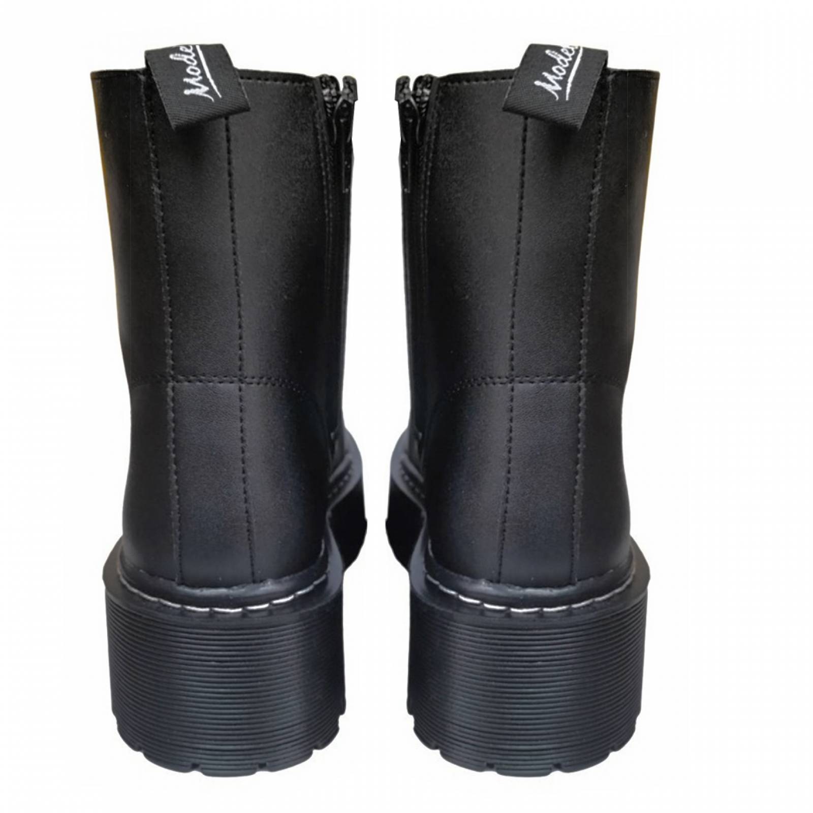 Botas Rockeras Combat Plataforma Para Dama Militares De Moda Nairobi Negro 2711