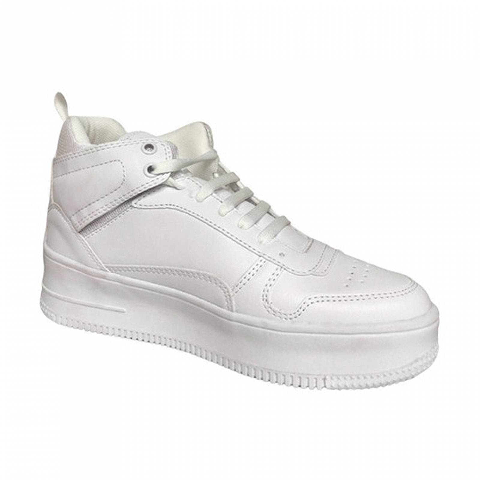 Tenis Sneaker Mujer Clásicos Blancos Ela Modelo 4073 Blanco