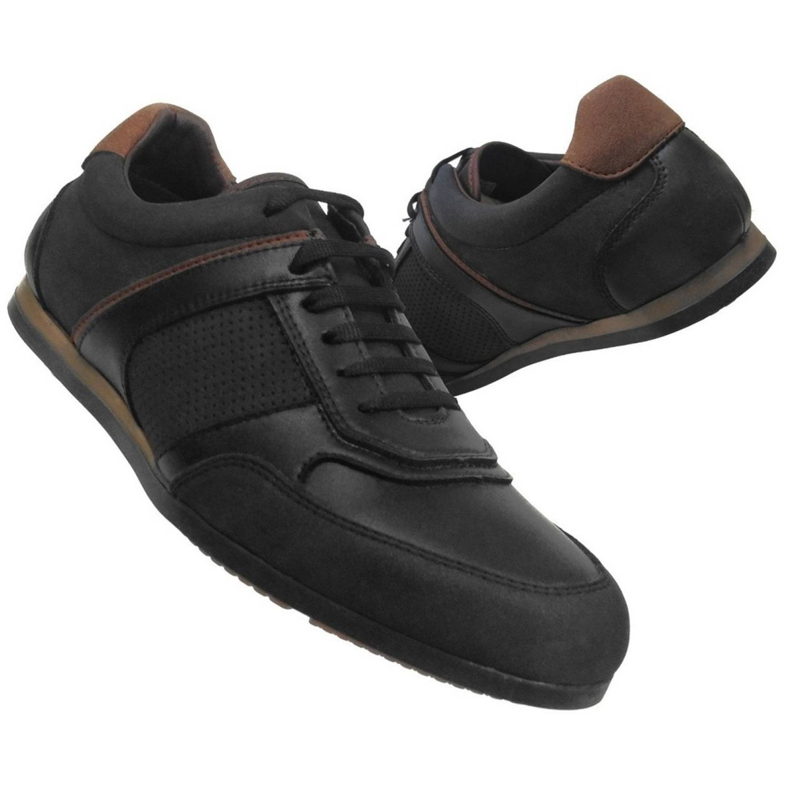 Tenis Sneaker Christian Gallery Kosher Urban Choclo 1553 Negro